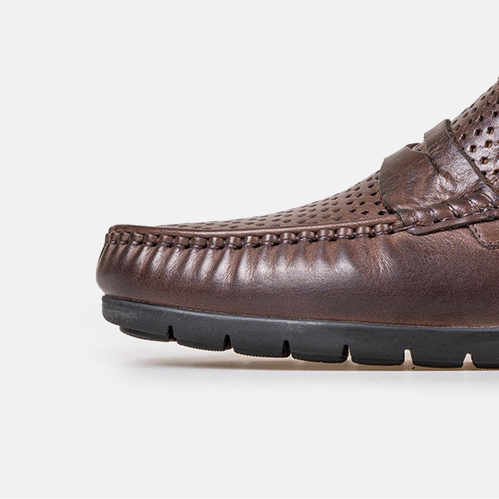 Volzak 050 Mocassin en cuir Marron