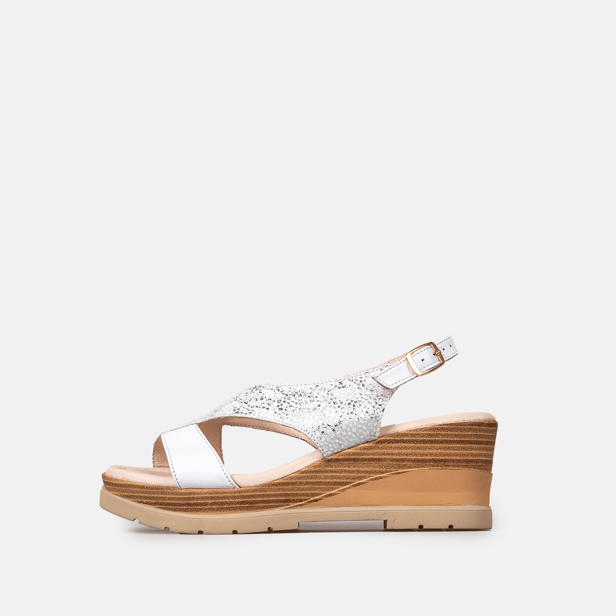 Volzak 5014 Sandale en cuir  Blanc