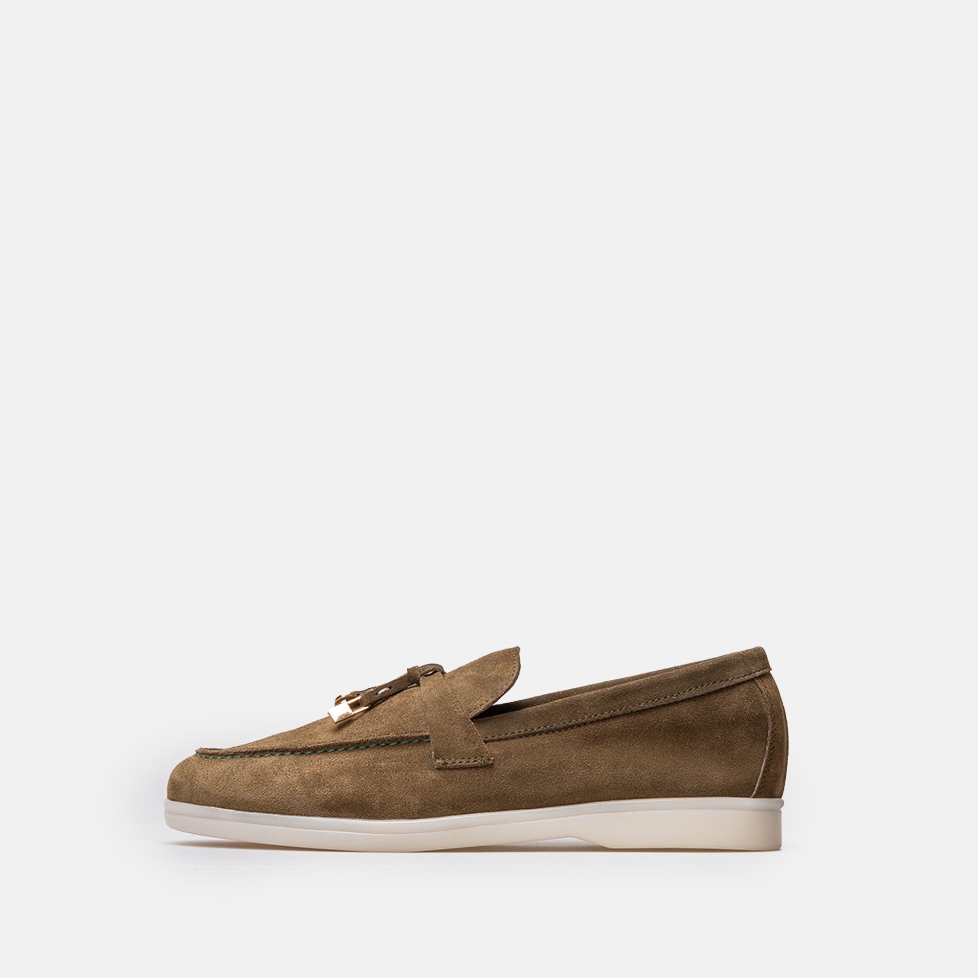 Volzak 32 mocassin en daim Vert