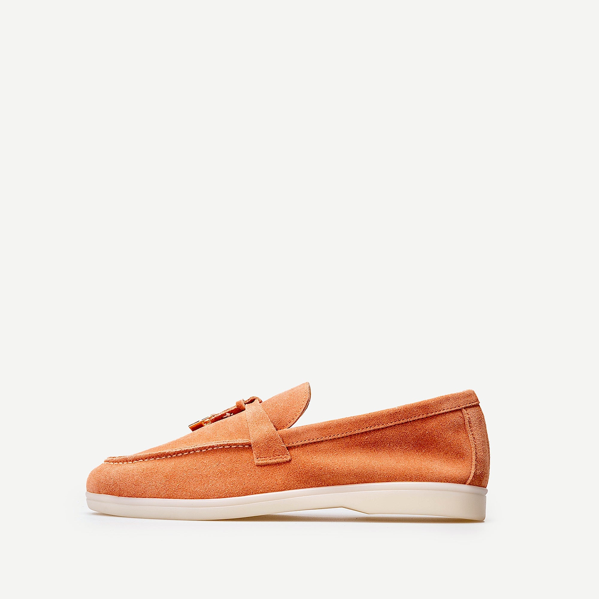 Volzak 32 mocassin en daim Rouge Corail