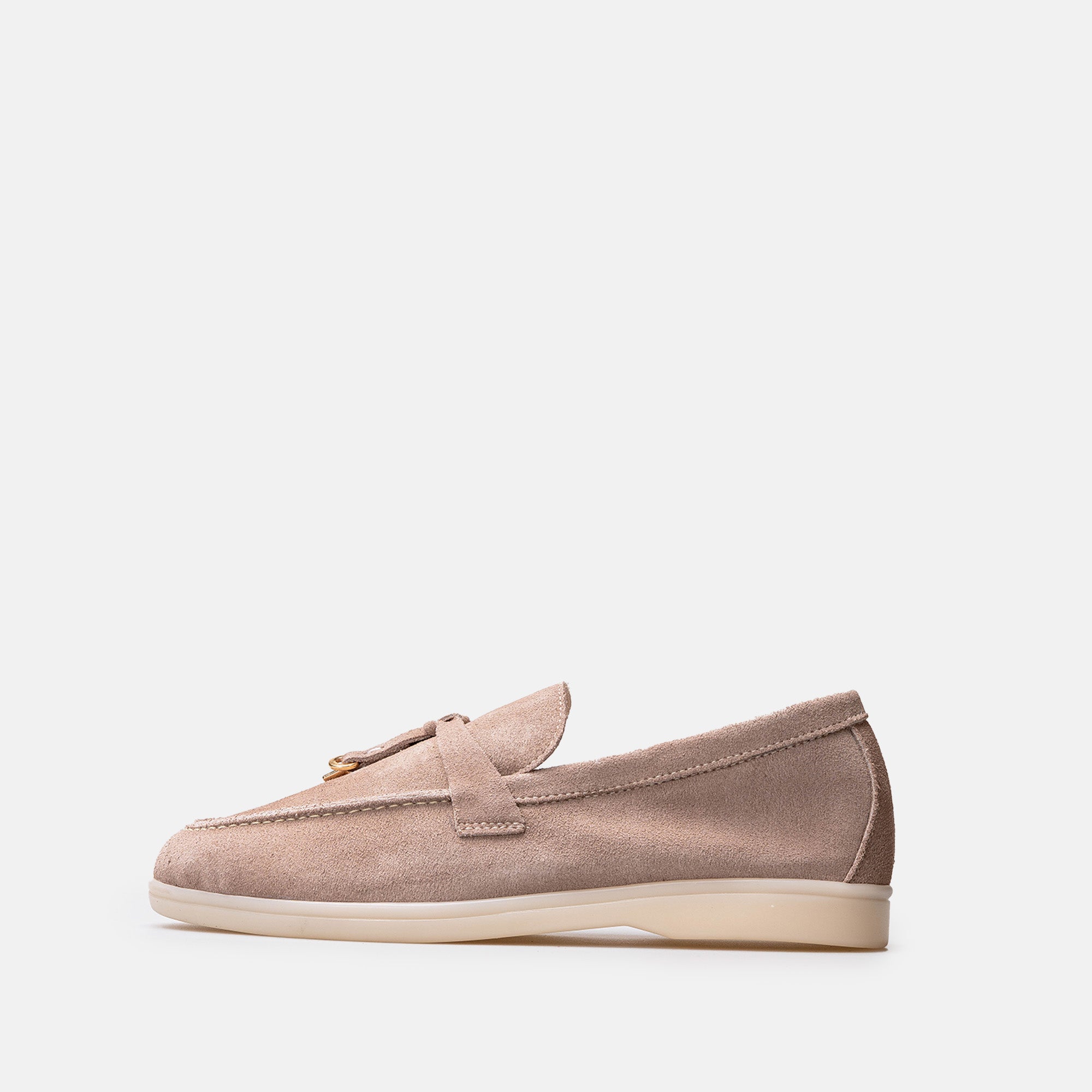 Volzak 32 mocassin en daim Taupe