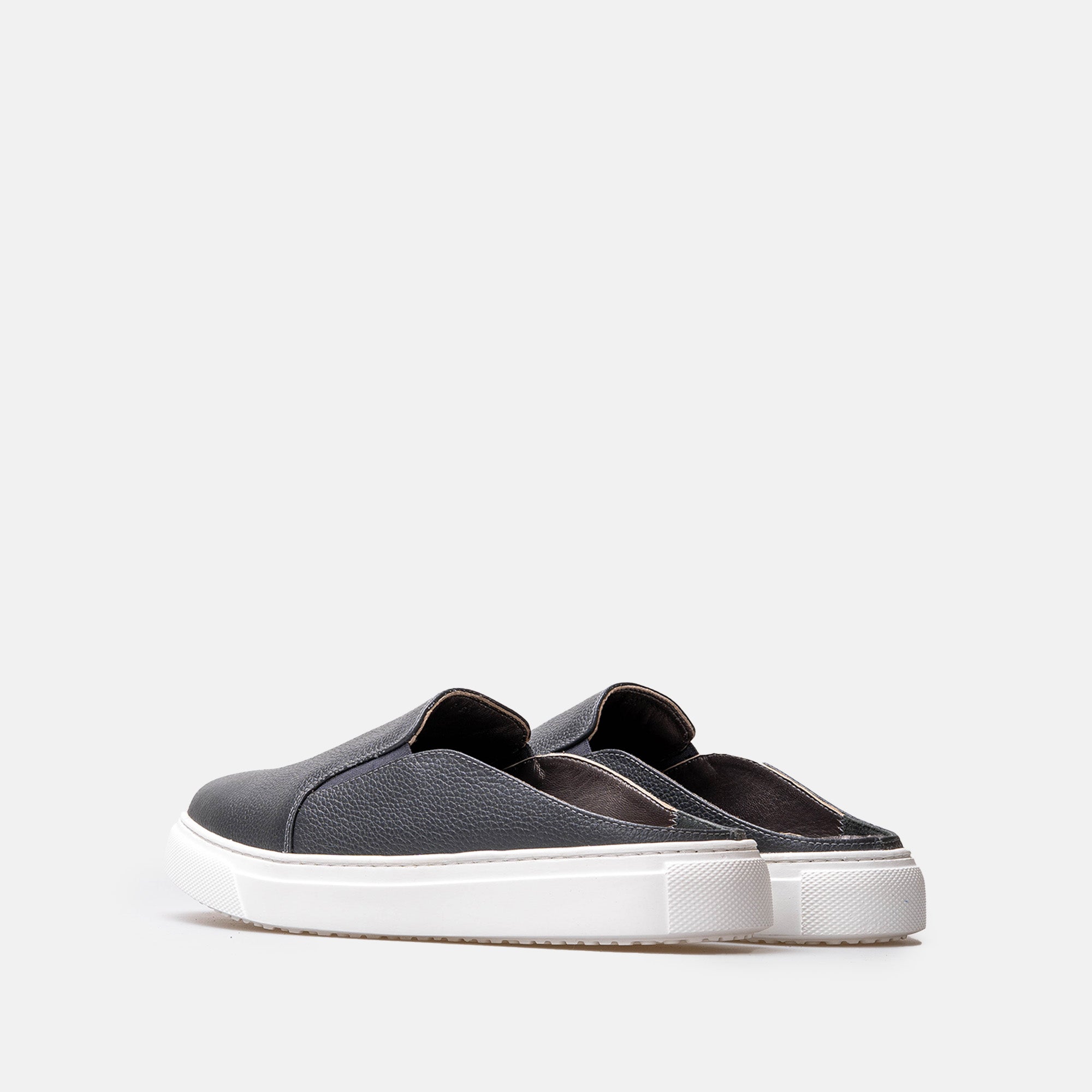 Volzak 301 Mule en cuir Gris