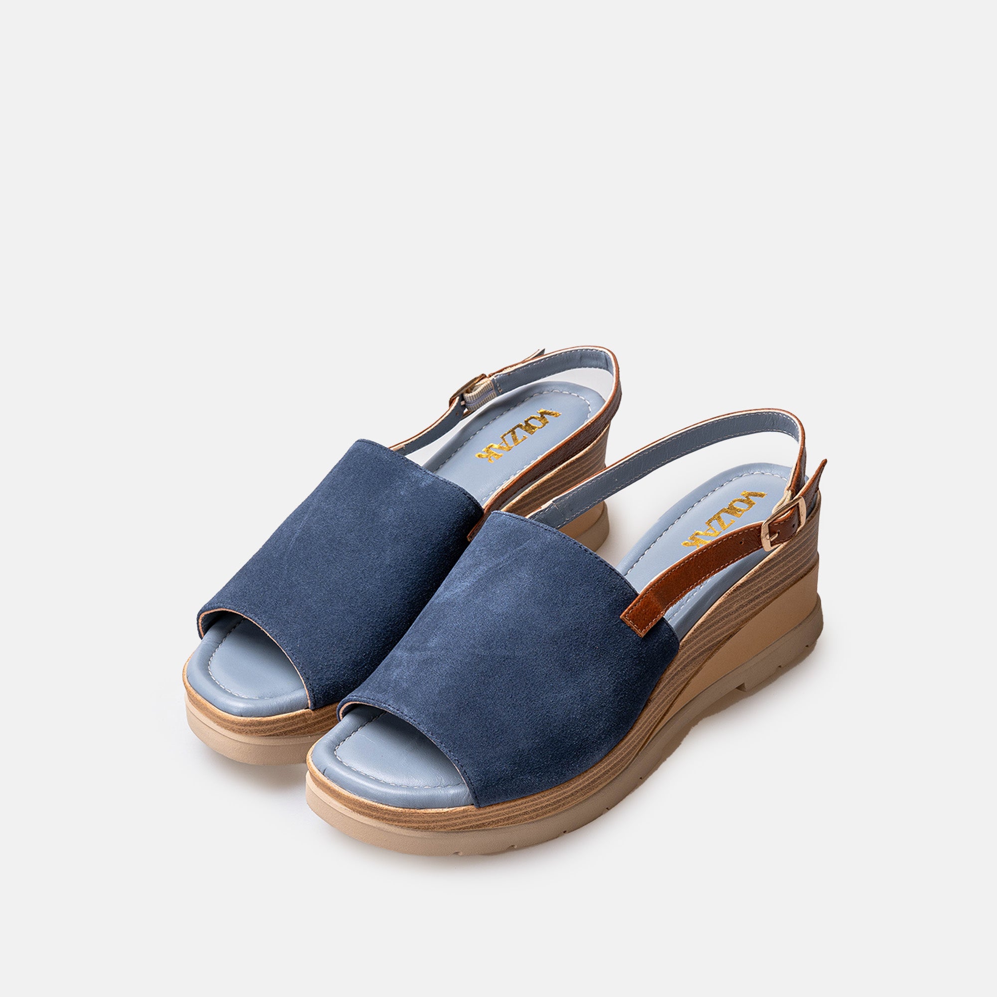 Volzak 5010 Sandale en daim Bleu