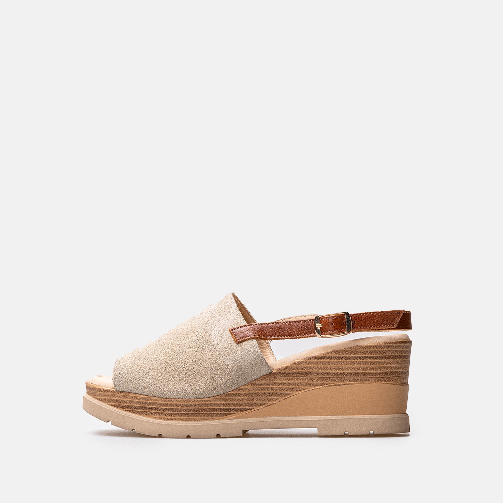 Volzak 5010 Sandale en daim Beige