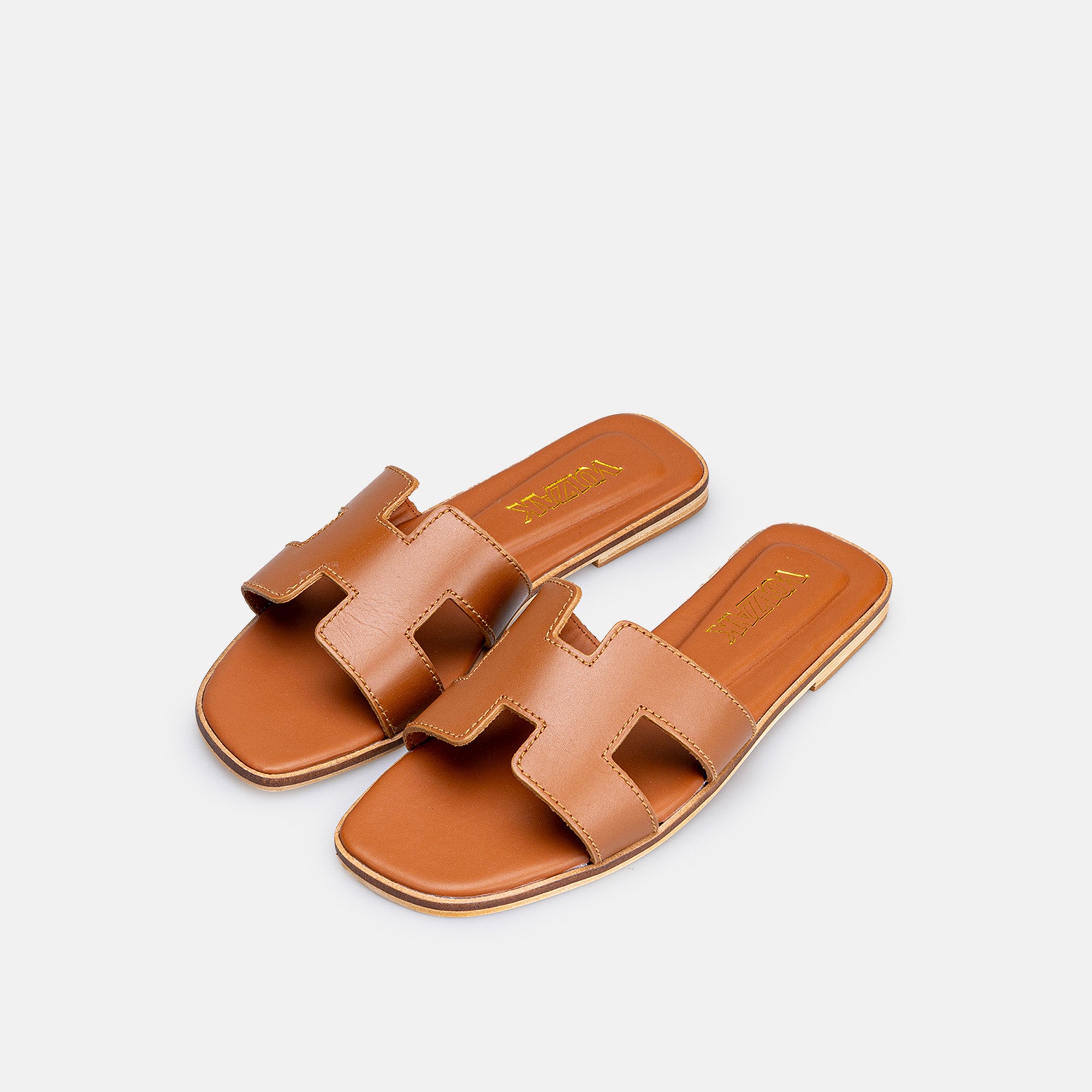 Volzak 900 Sandale en cuir Camel