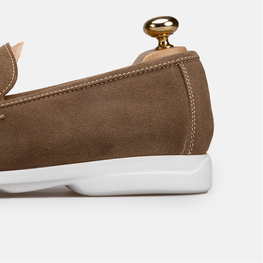 Volzak 3062 Mocassin en daim Beige