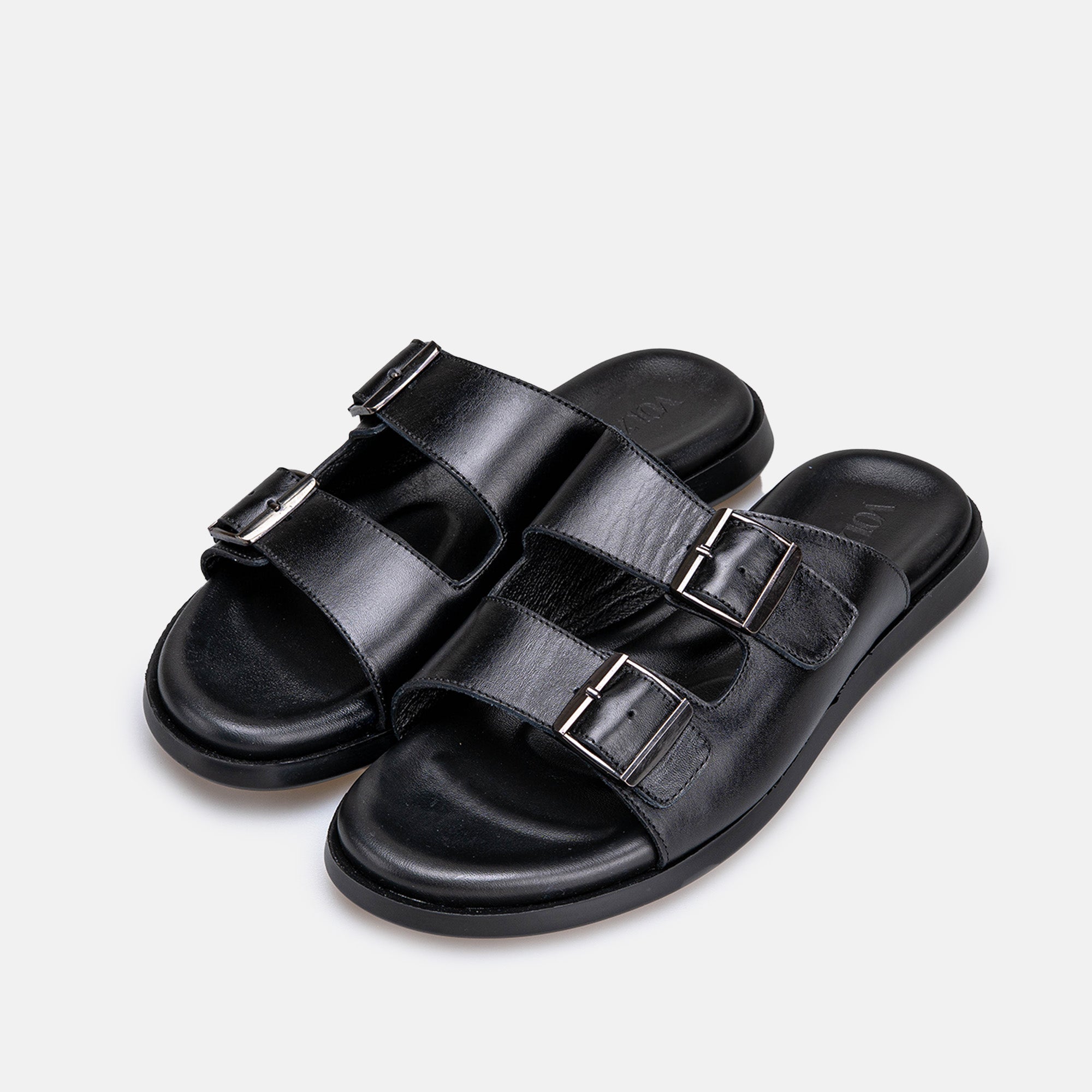 Volzak 5426 Sandale en cuir Noir