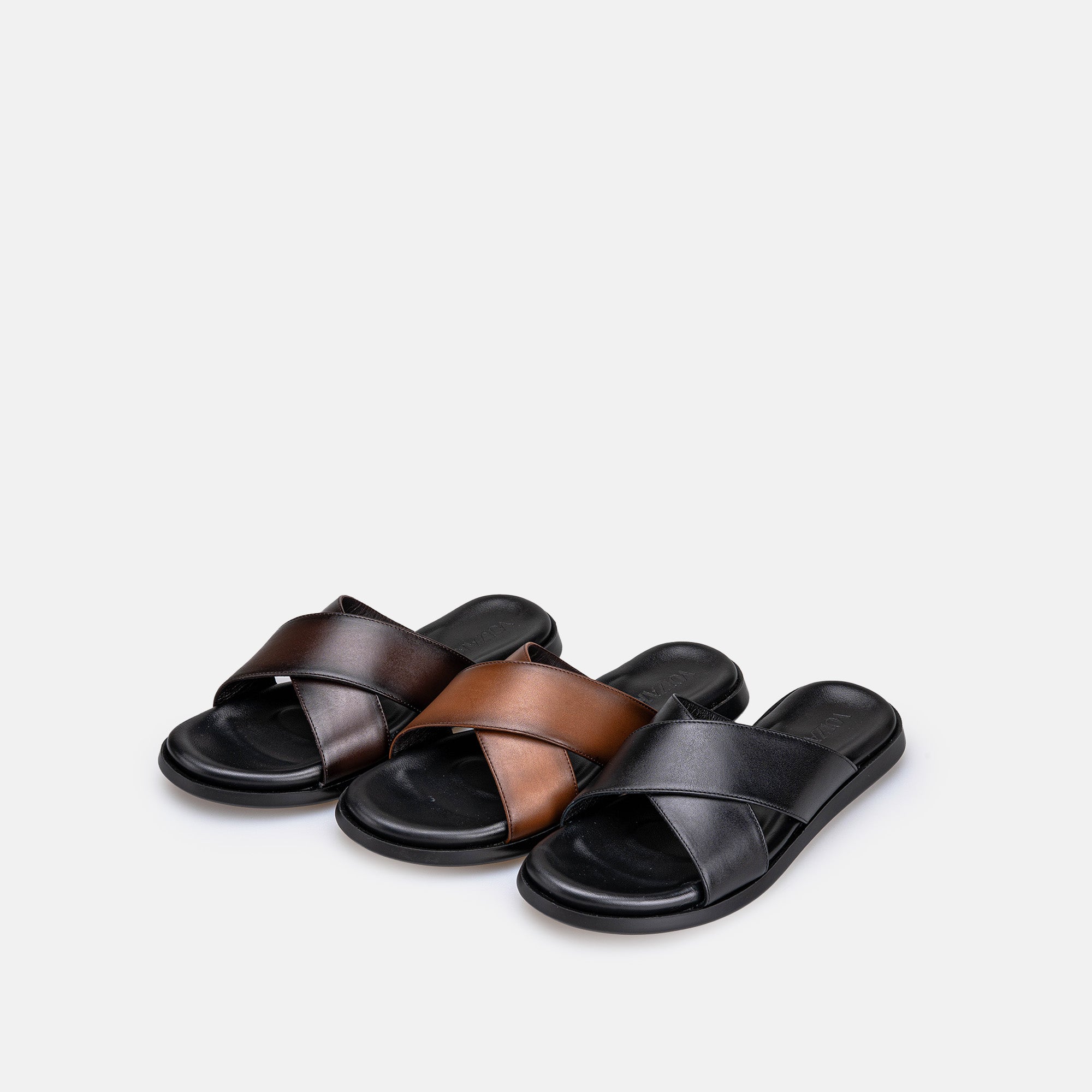 Volzak 5425 Sandale en cuir Noir