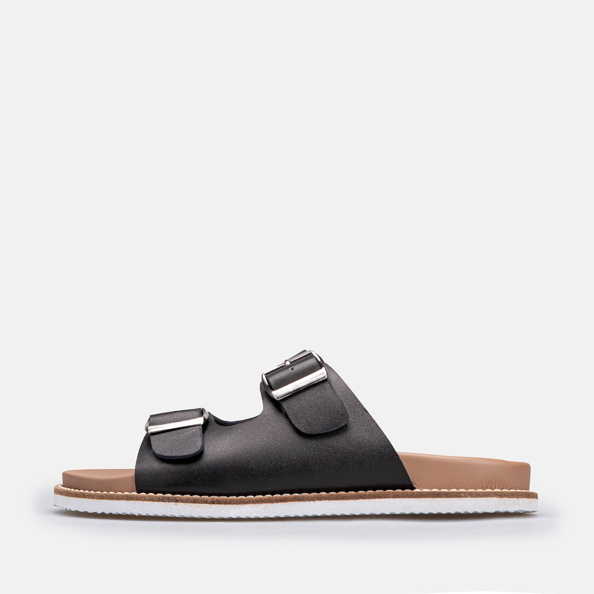 Volzak 360 Sandale en cuir Noir