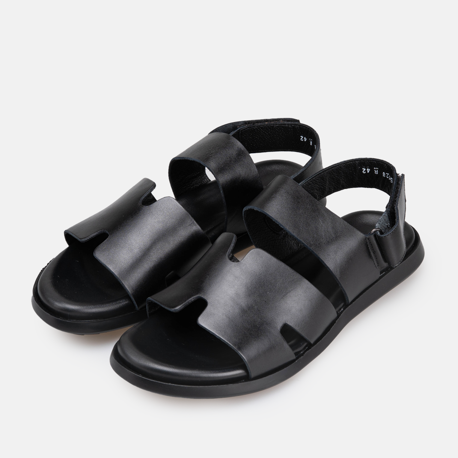 Volzak 5428 Sandale en cuir Noir