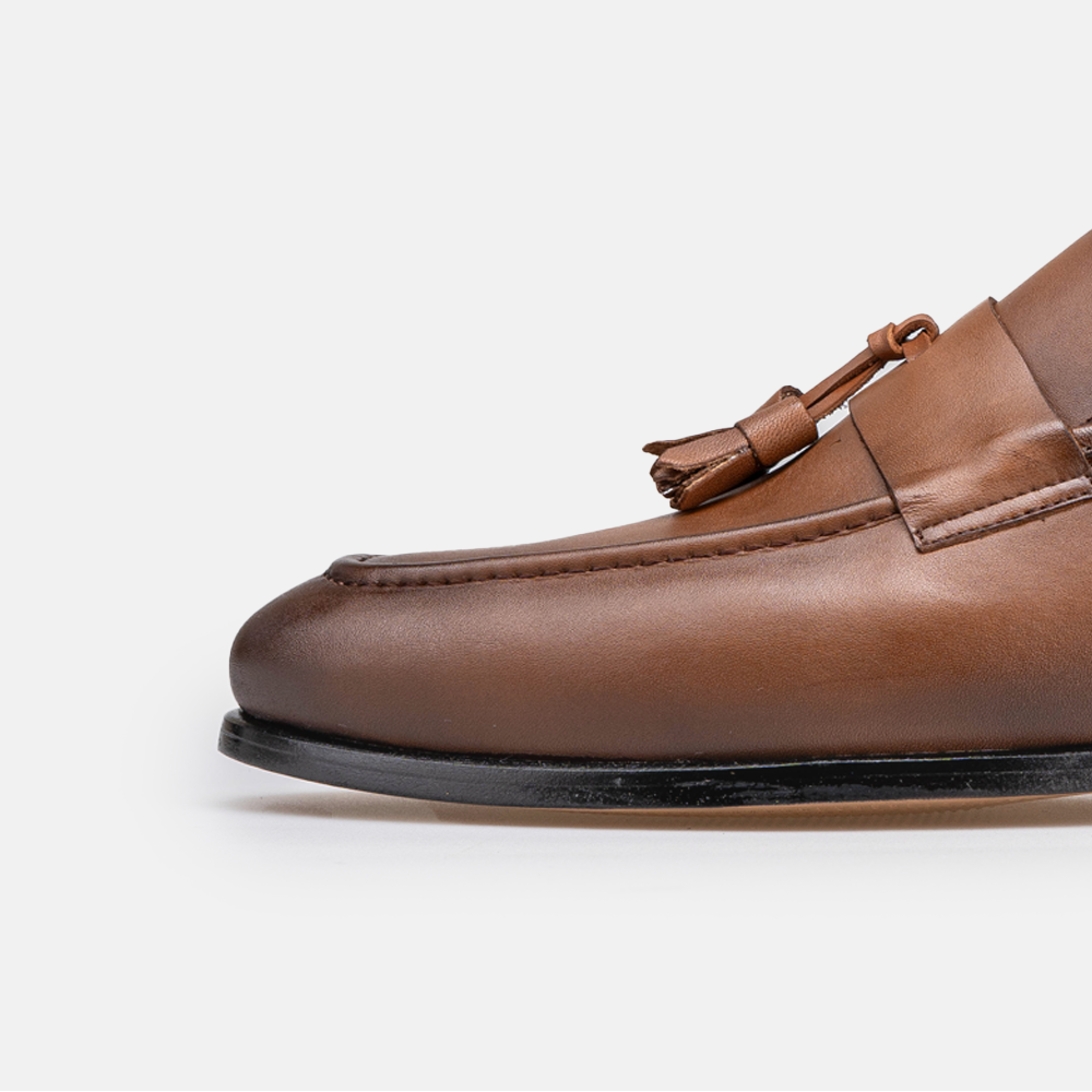 Volzak 5433 chaussure en cuir Marron Vintage