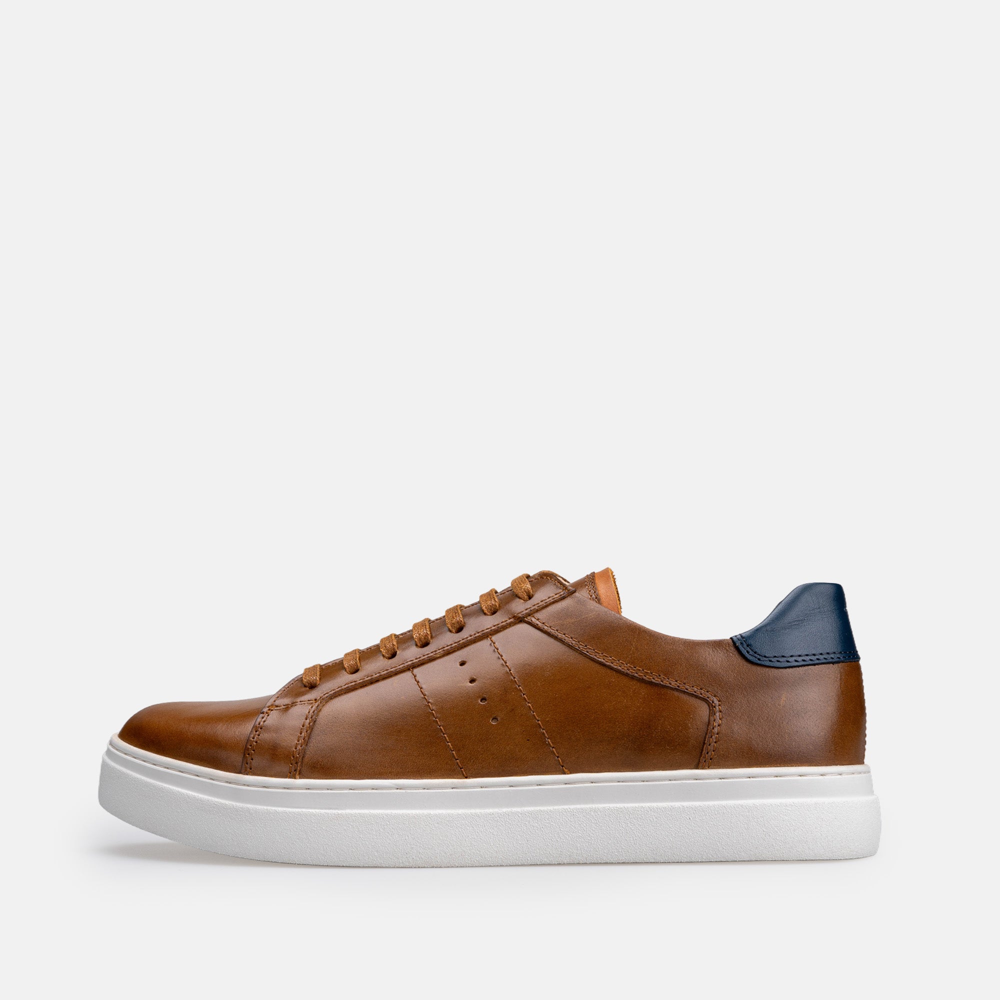 Volzak 7011 basket en cuir Marron Vert