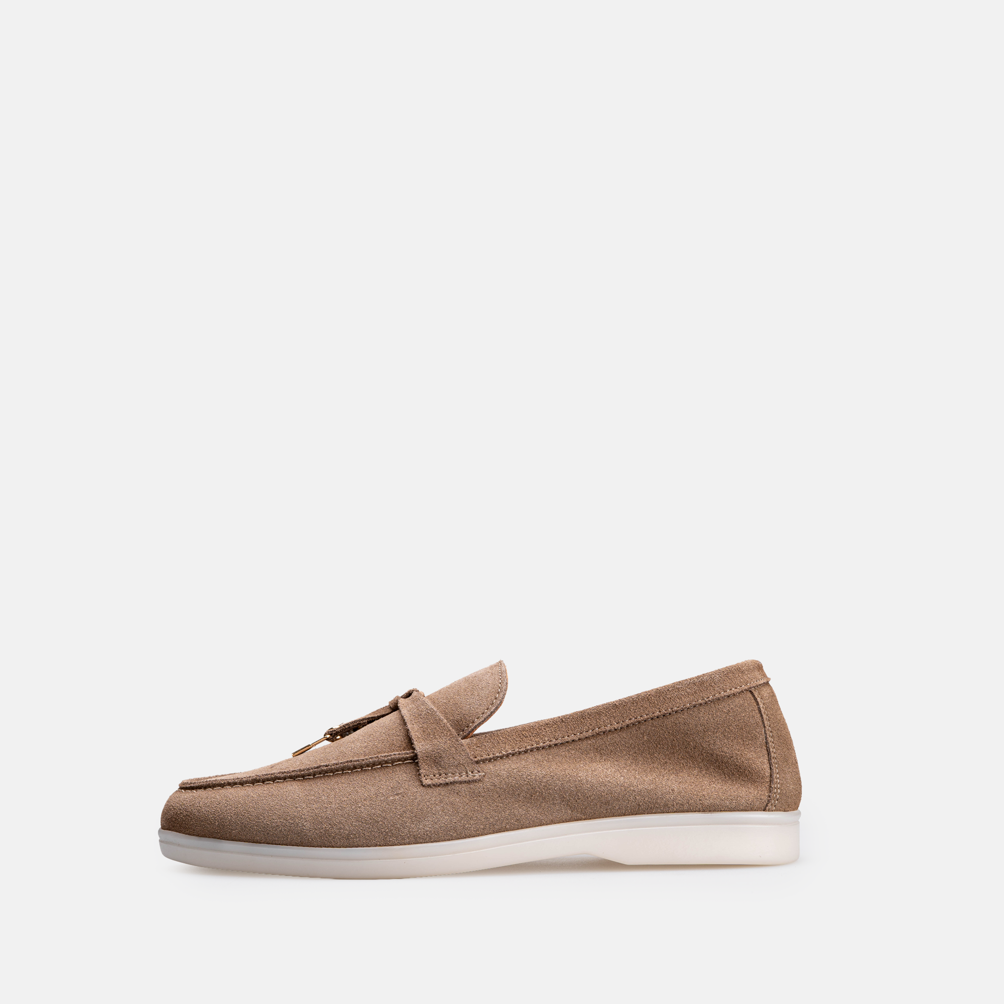 Volzak 32 s mocassin en daim Taupe