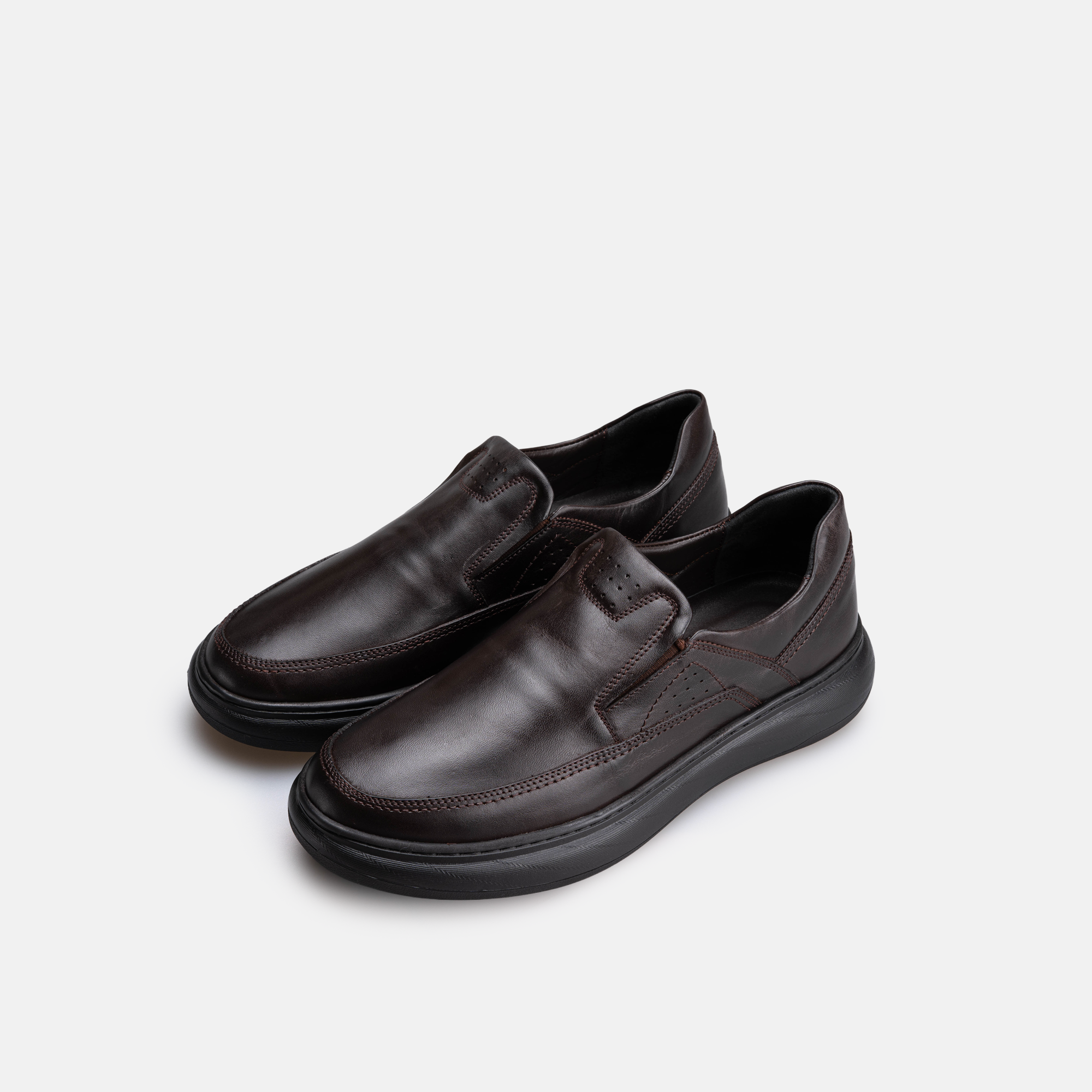 Volzak 3067 chaussure en cuir Marron Foncé