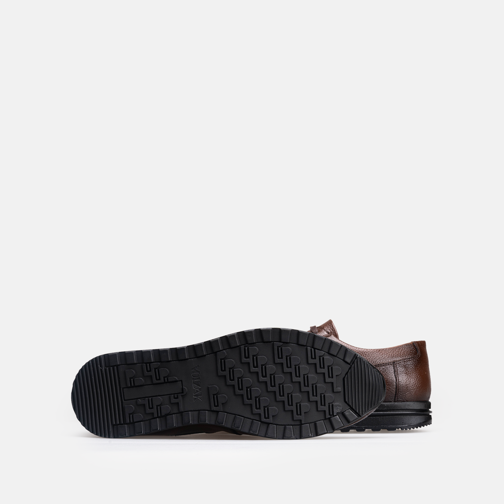 Volzak 5527 basket en cuir Marron Grainé