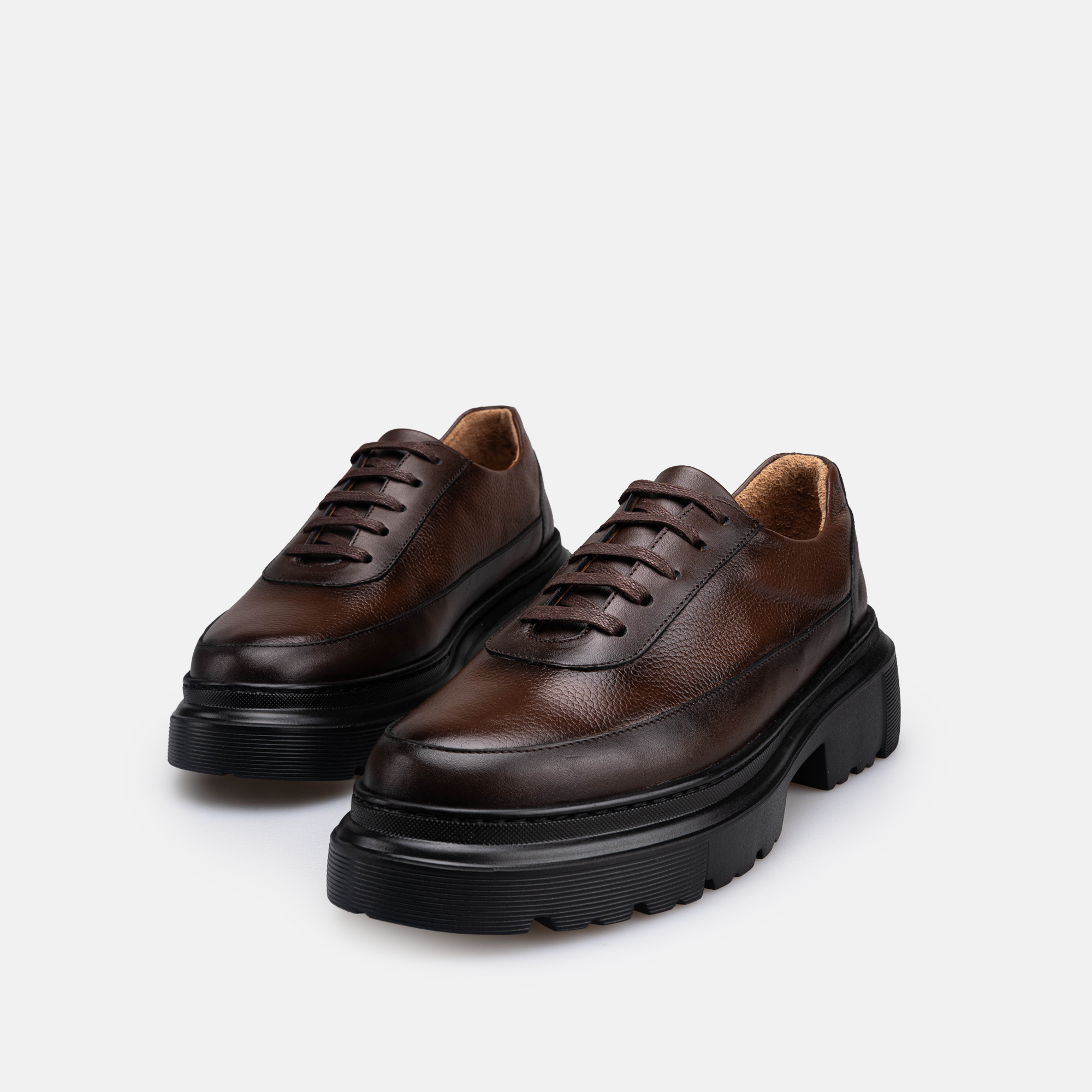 Volzak 5531 chaussure en cuir Marron Grainé
