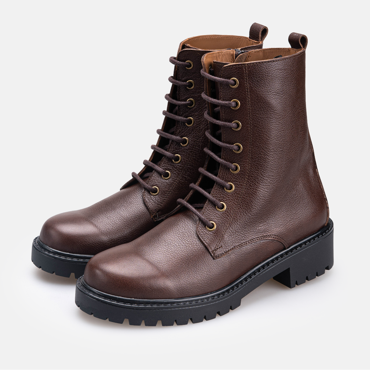 Volzak 4009 Bottine en cuir Marron Foncé