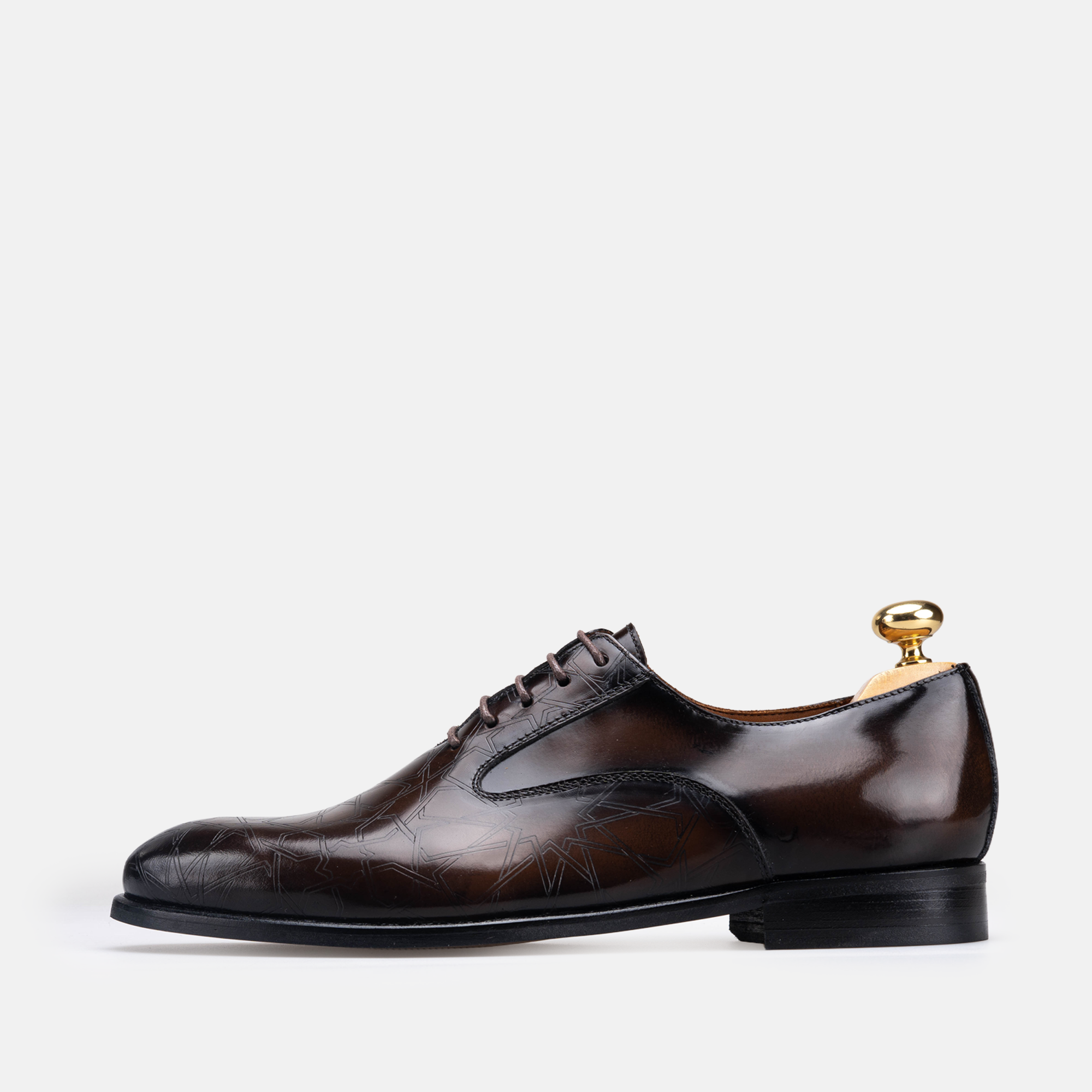 Volzak Zellige chaussure en cuir Marron Démasquable