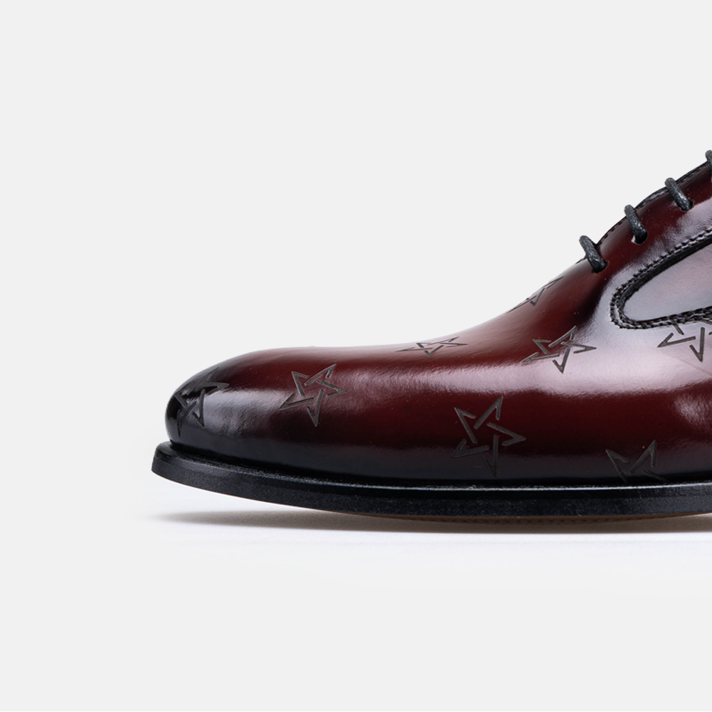 Volzak Morocco chaussure en cuir Bordeaux Démasquable