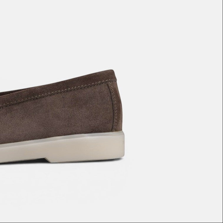 Volzak 279 Mocassin en daim Taupe