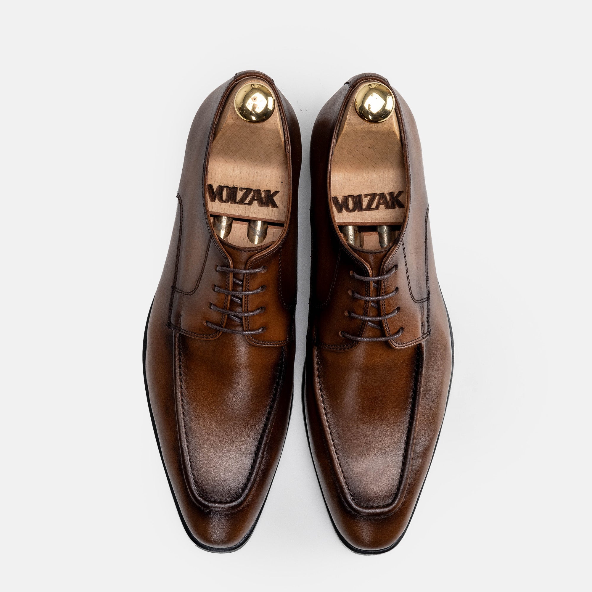 Volzak 5333 chaussure en cuir Marron Vintage