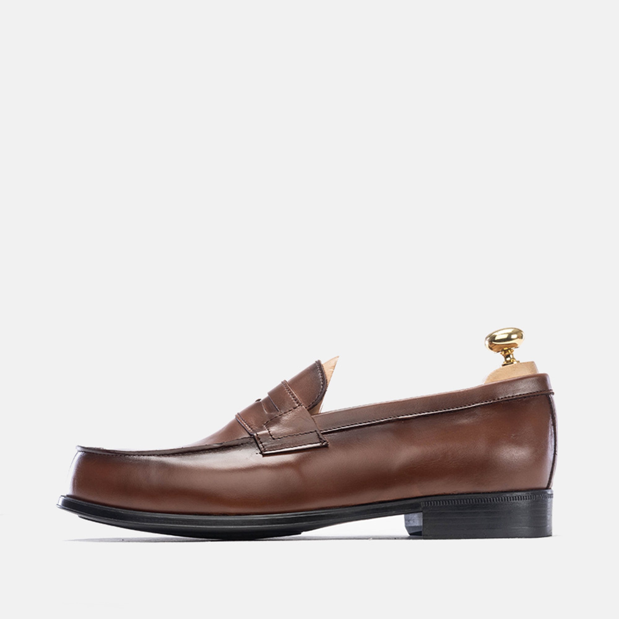 Volzak 5157 Mocassin penny en cuir Camel