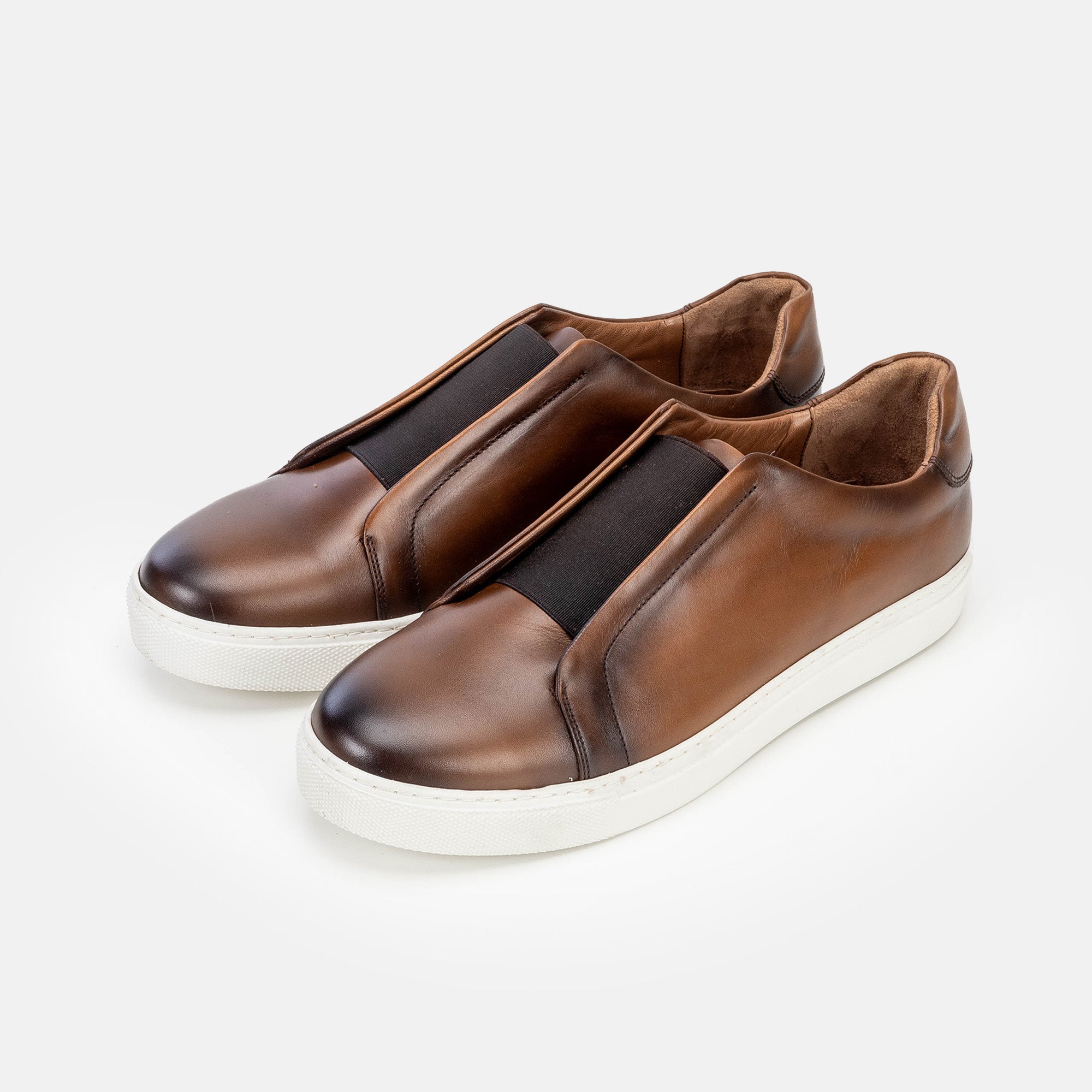 Volzak 5340 basket en cuir Marron Vintage