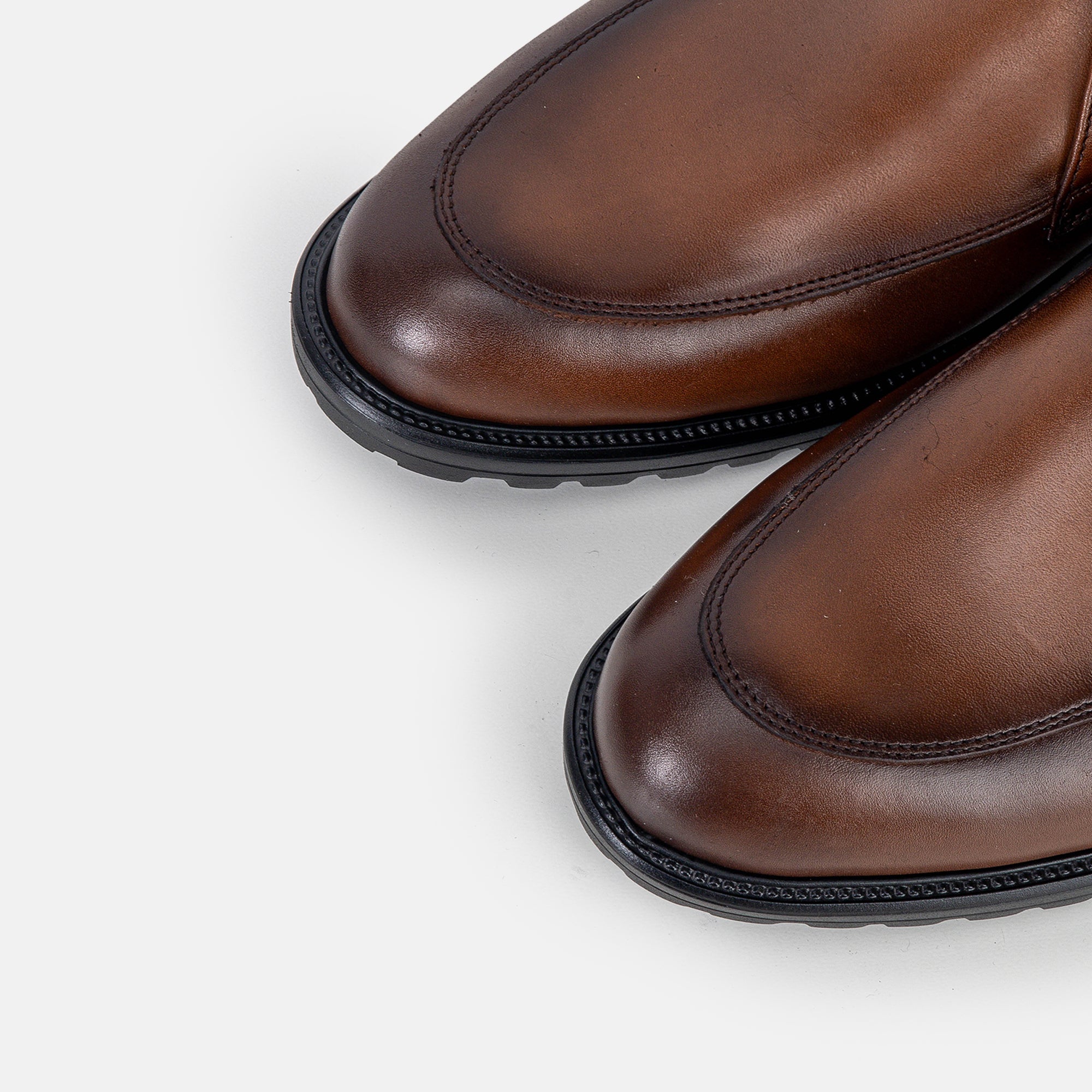 Volzak 5306 Bottine en cuir Marron Vintage