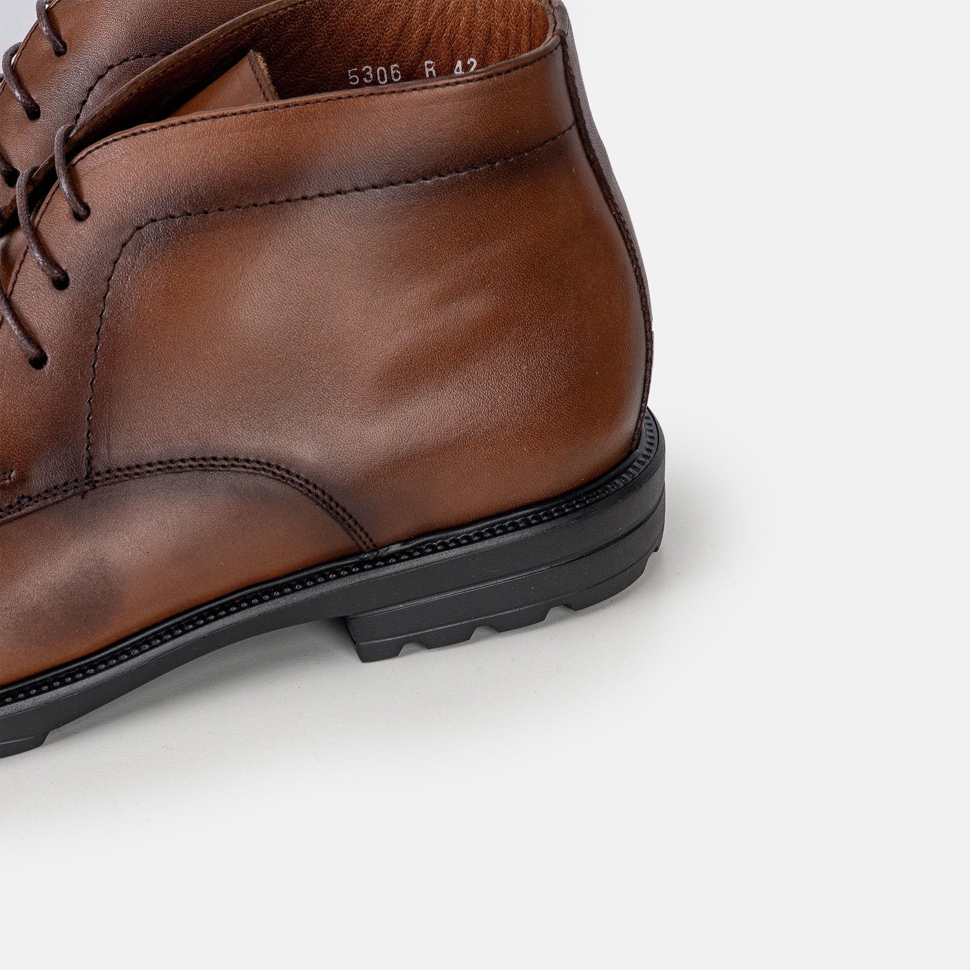Volzak 5306 Bottine en cuir Marron Vintage