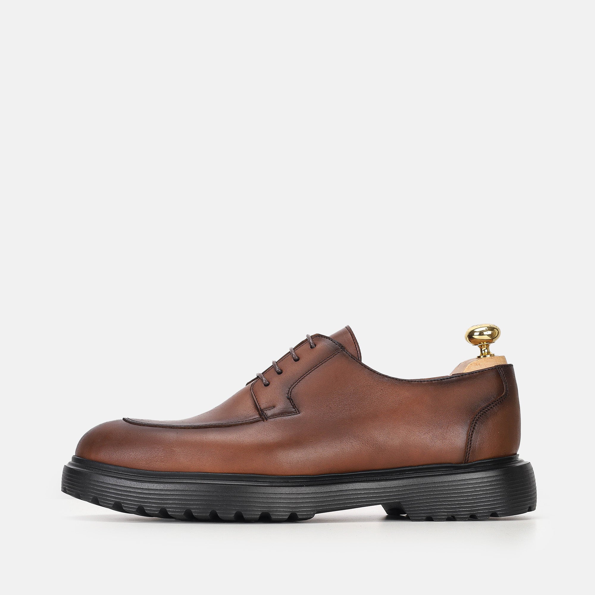 Volzak 5307 chaussure en cuir Marron Vintage