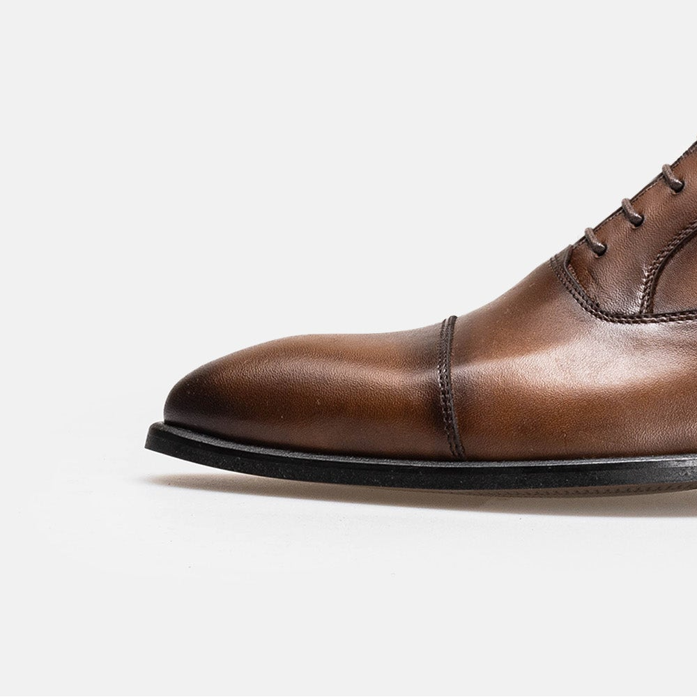 Volzak 5345 chaussure en cuir Marron Vintage