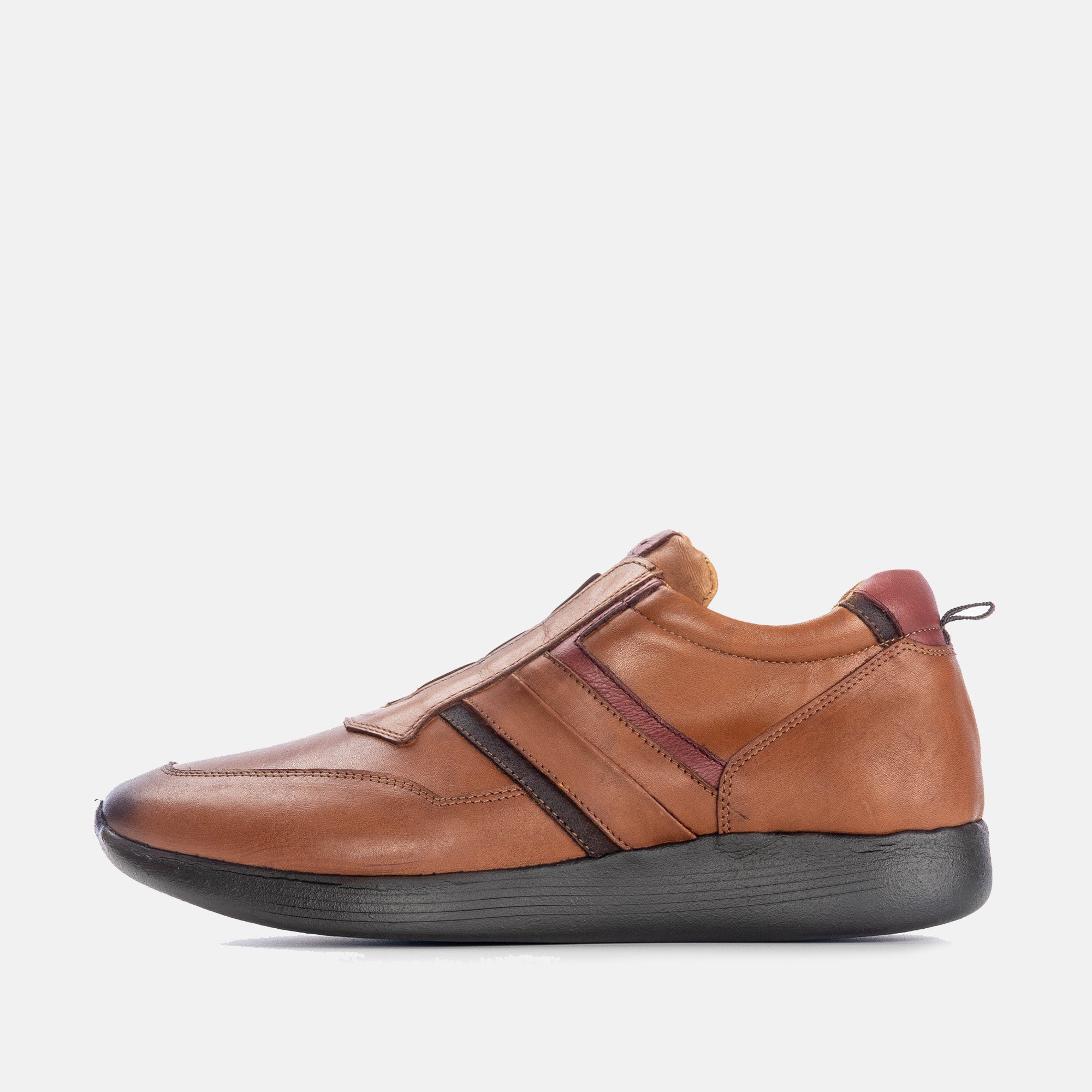 Volzak 586 Espadrille en cuir camel