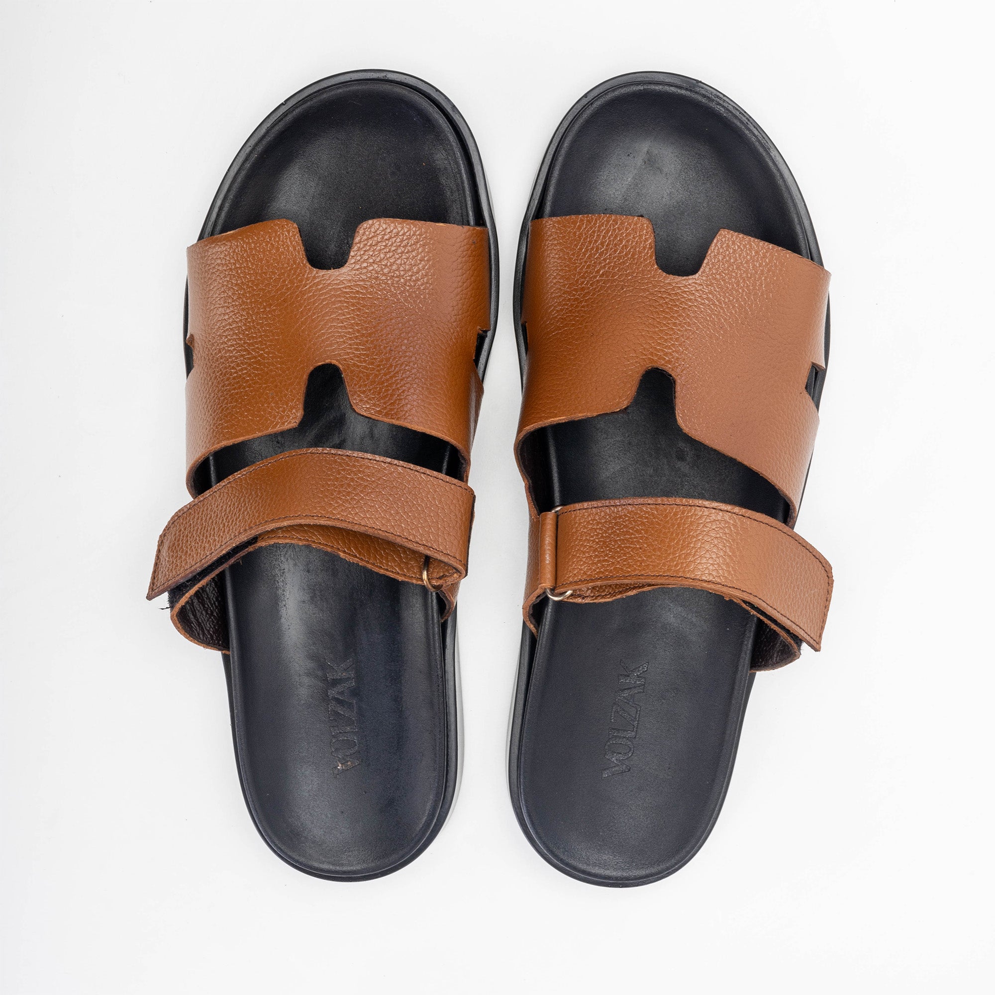 Volzak 5222 Sandale en cuir camel