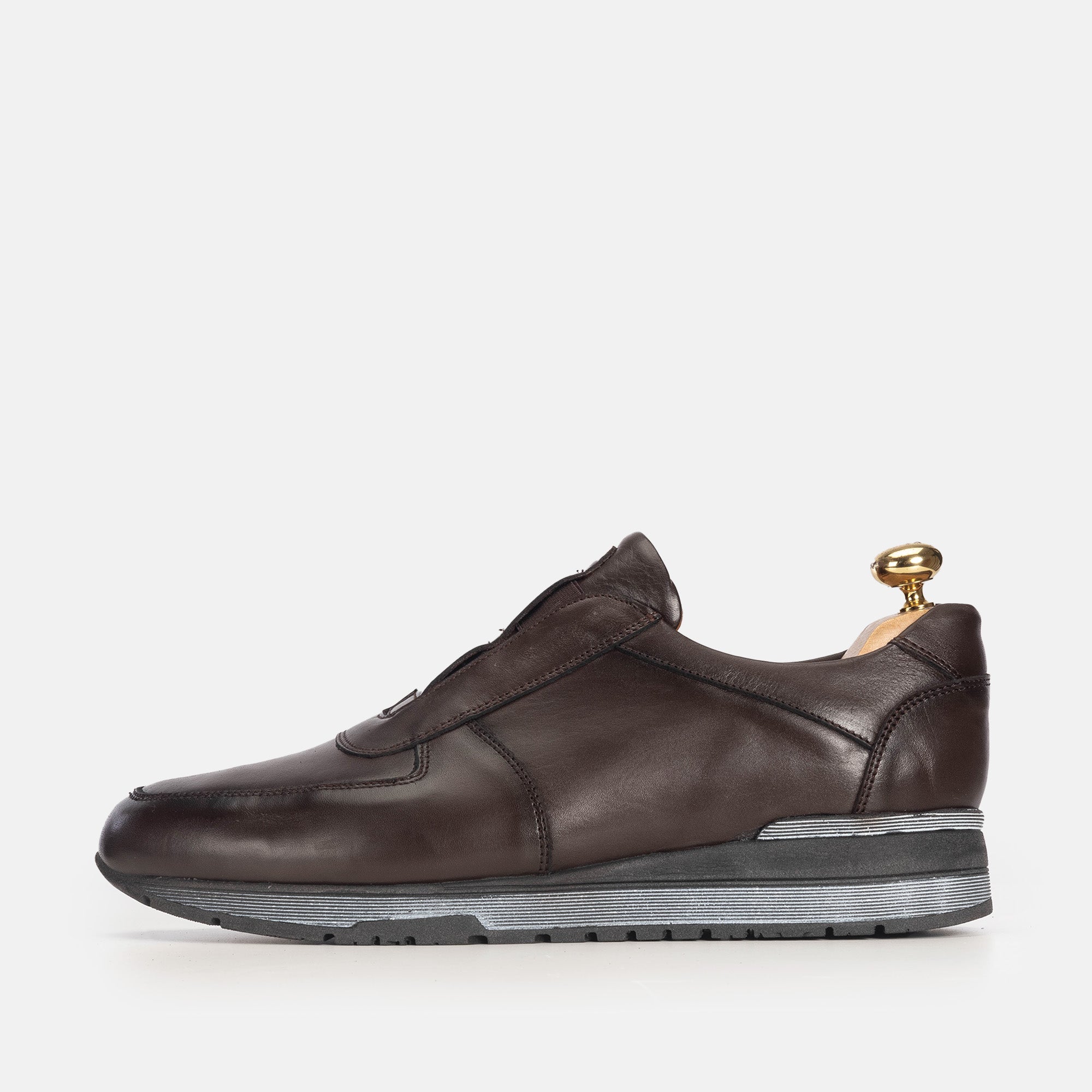 Volzak 5227 Basket en cuir marron