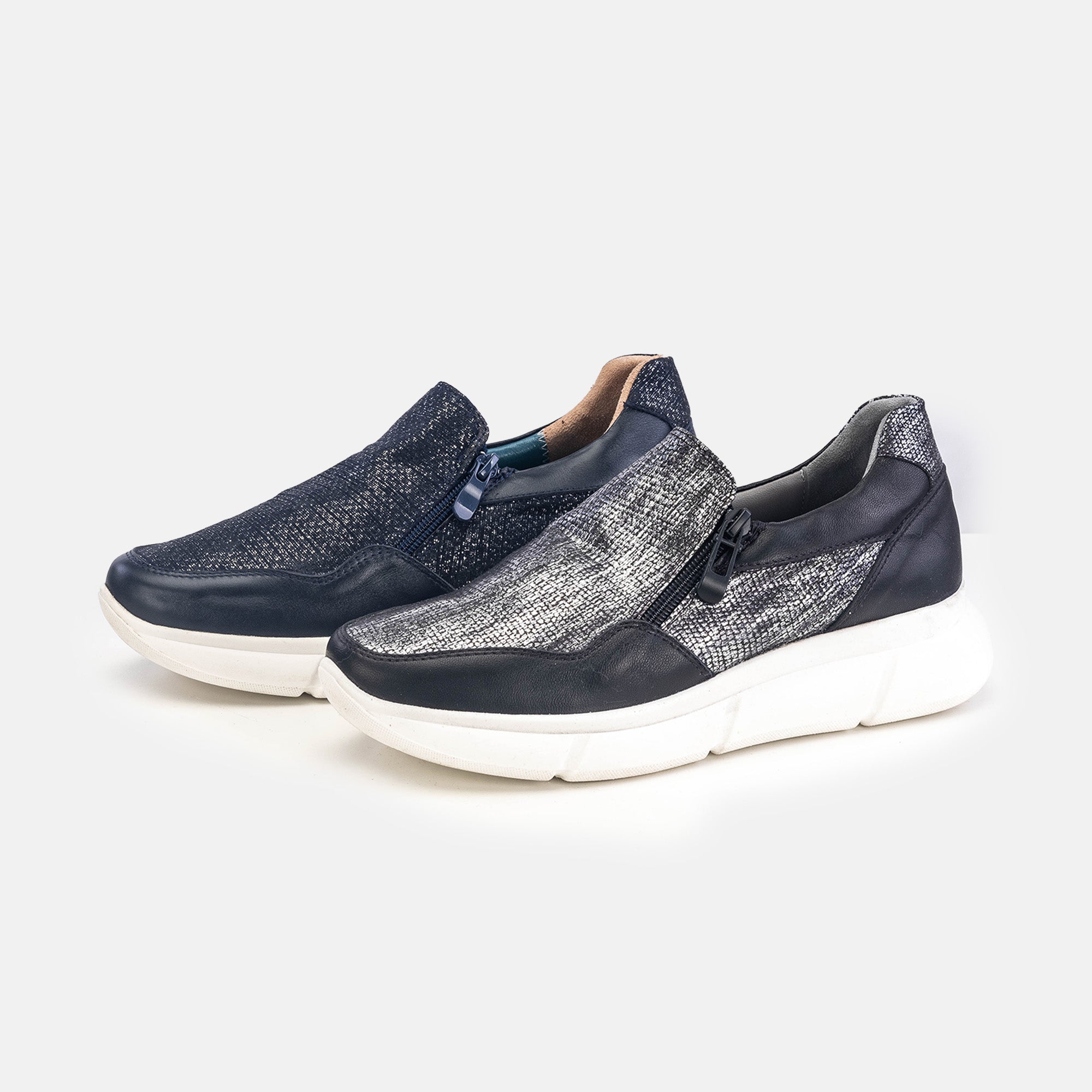 Volzak 178 Basket en cuir Bleu