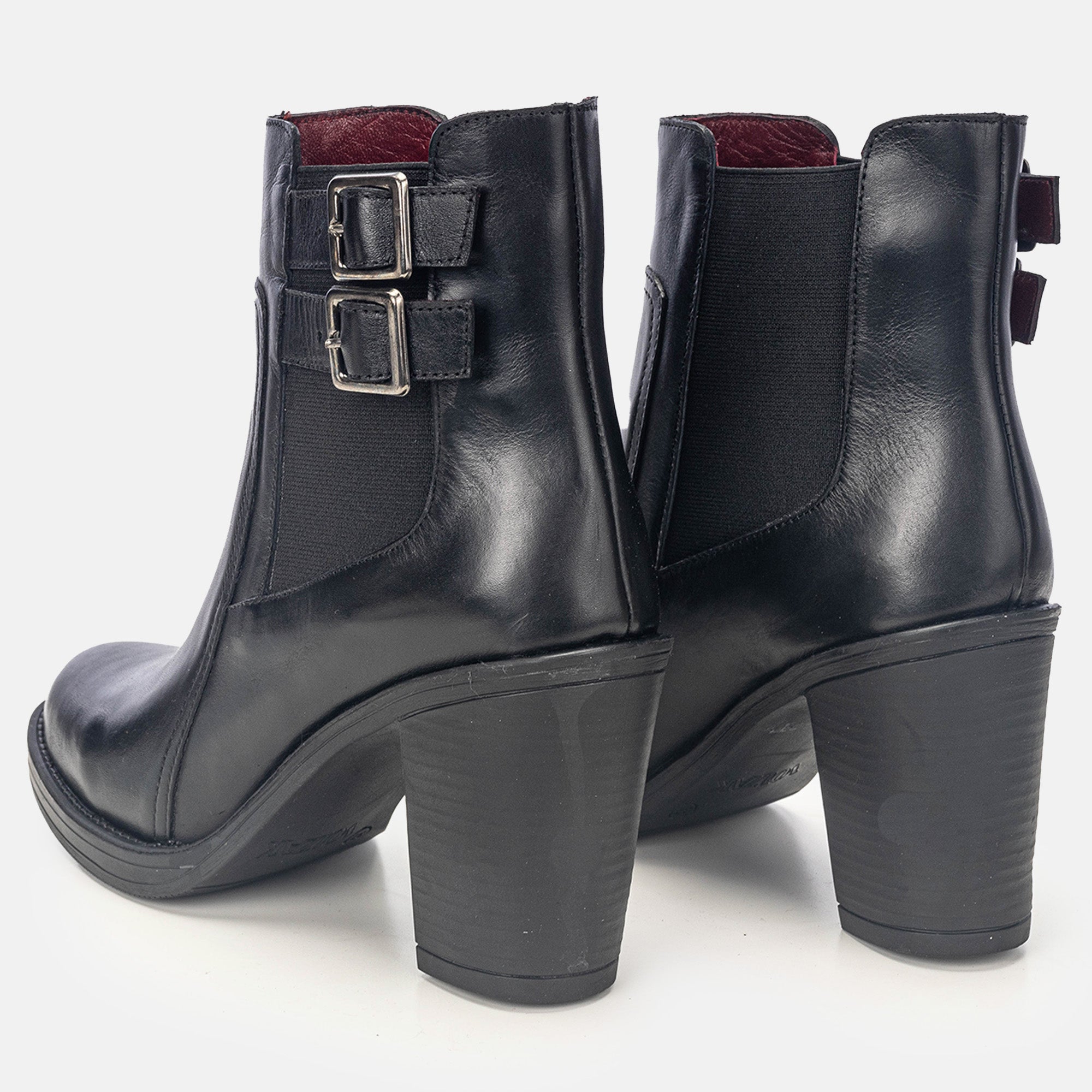Volzak 2026 Black Leather Ankle Boot