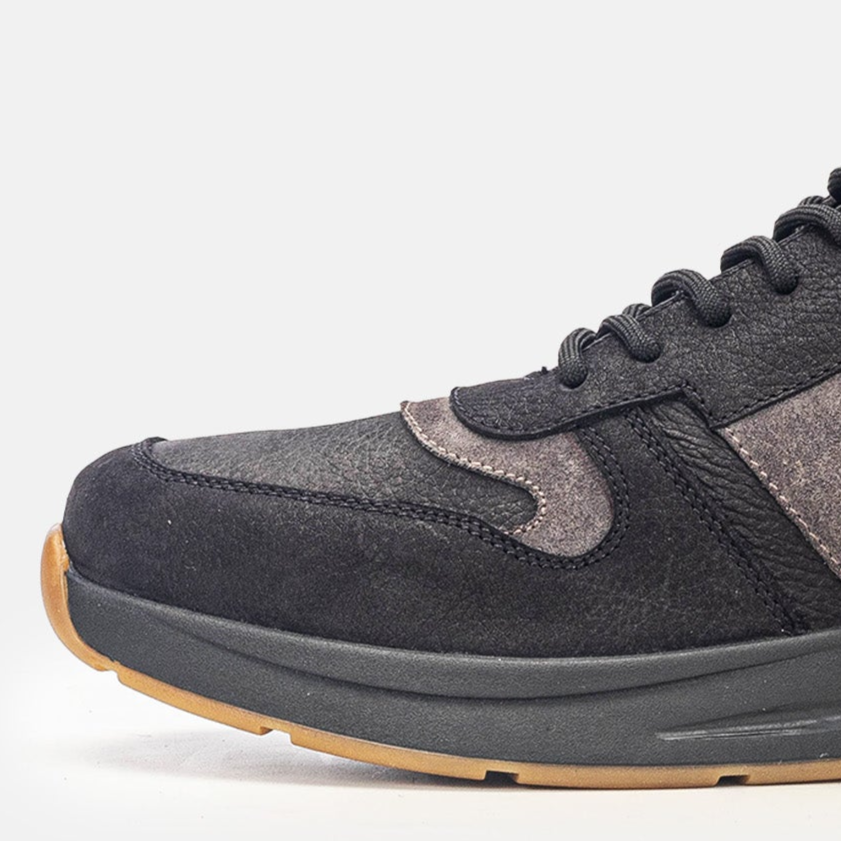 Volzak 3038 Basket en nubuck Noir Gris