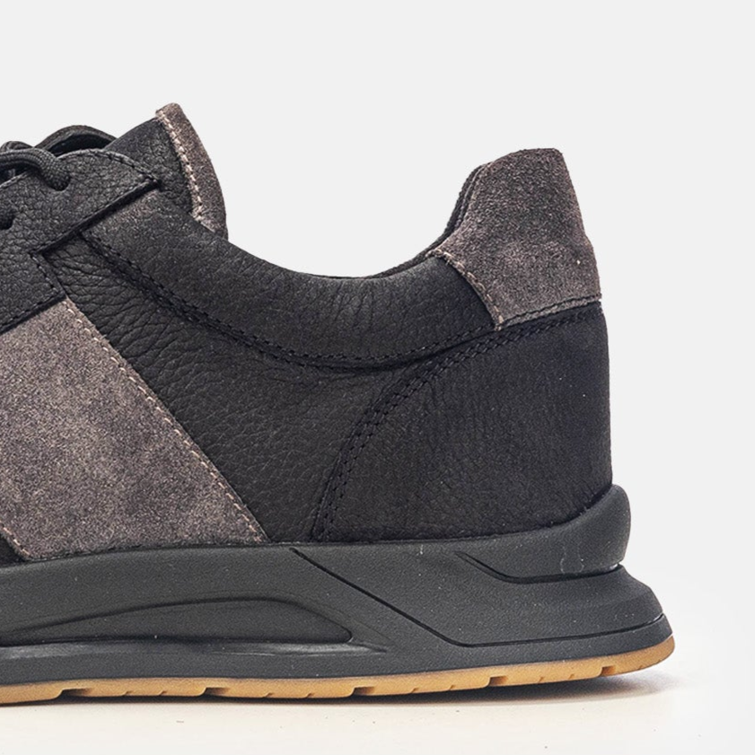 Volzak 3038 Basket en nubuck Noir Gris