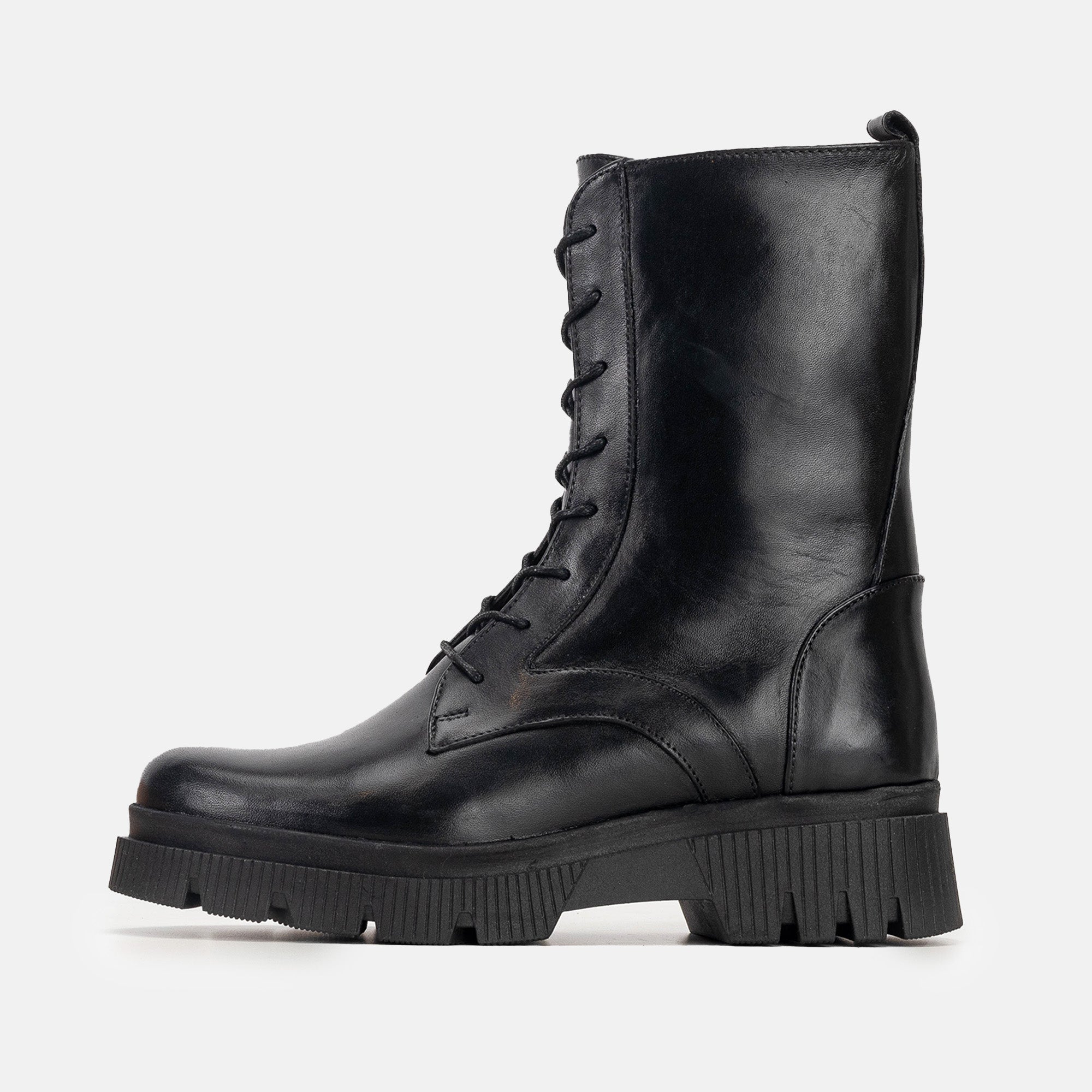 Volzak 0887 Black Leather Ankle Boot