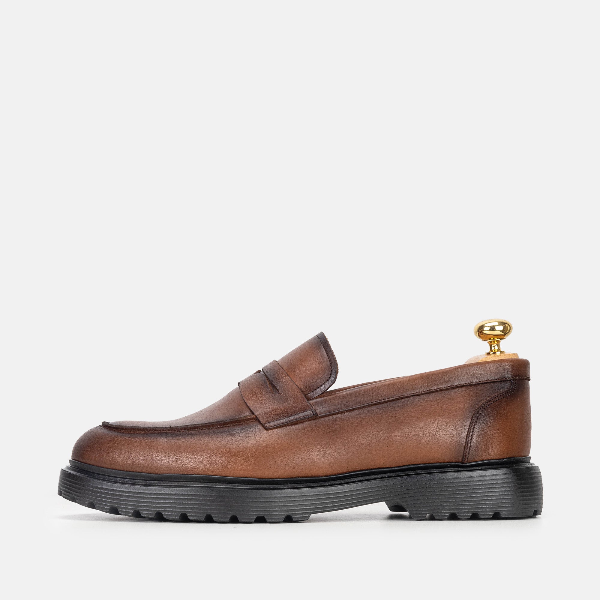 Volzak 5308 chaussure en cuir Marron Vintage