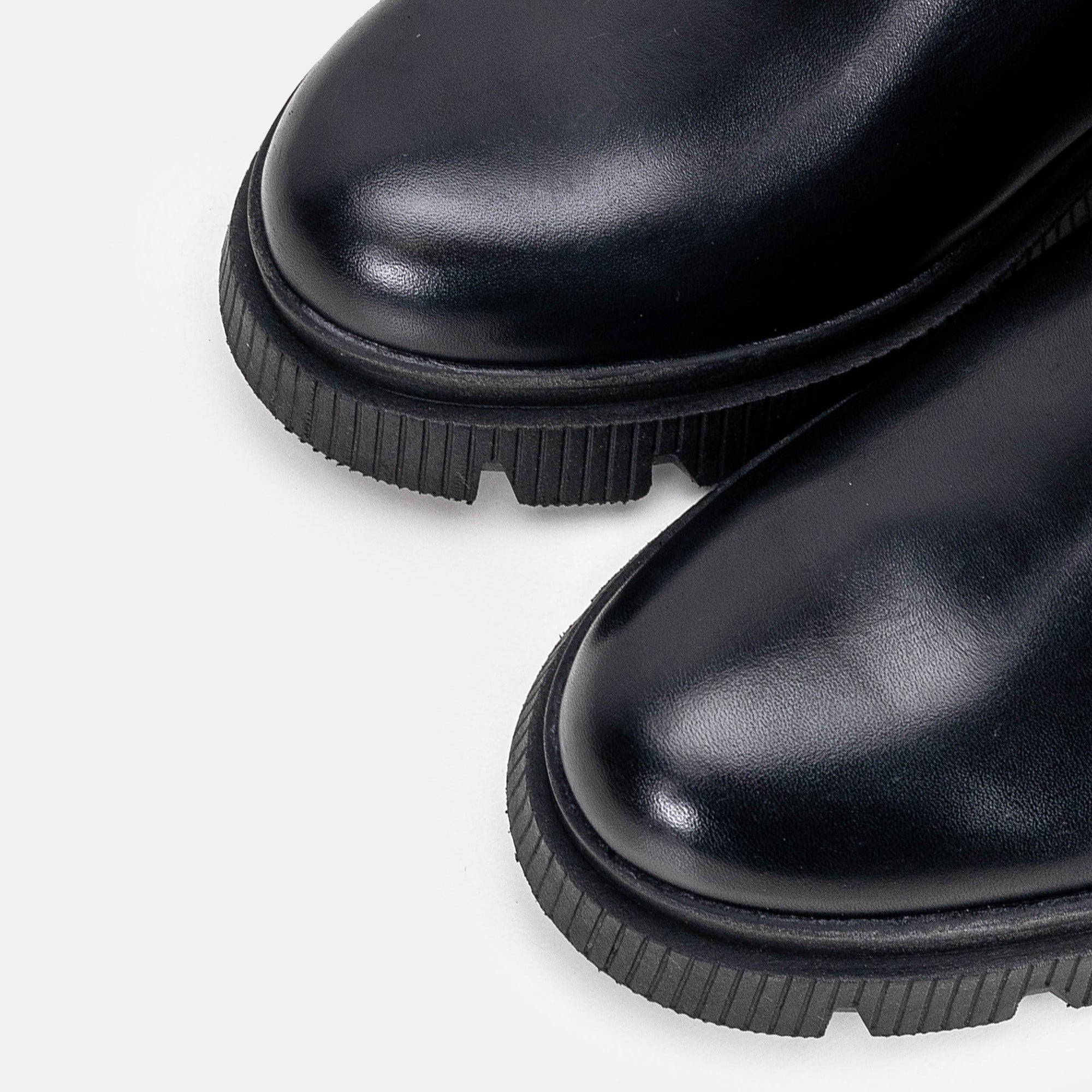 Volzak 0666 Botte genouillère en daim Noir