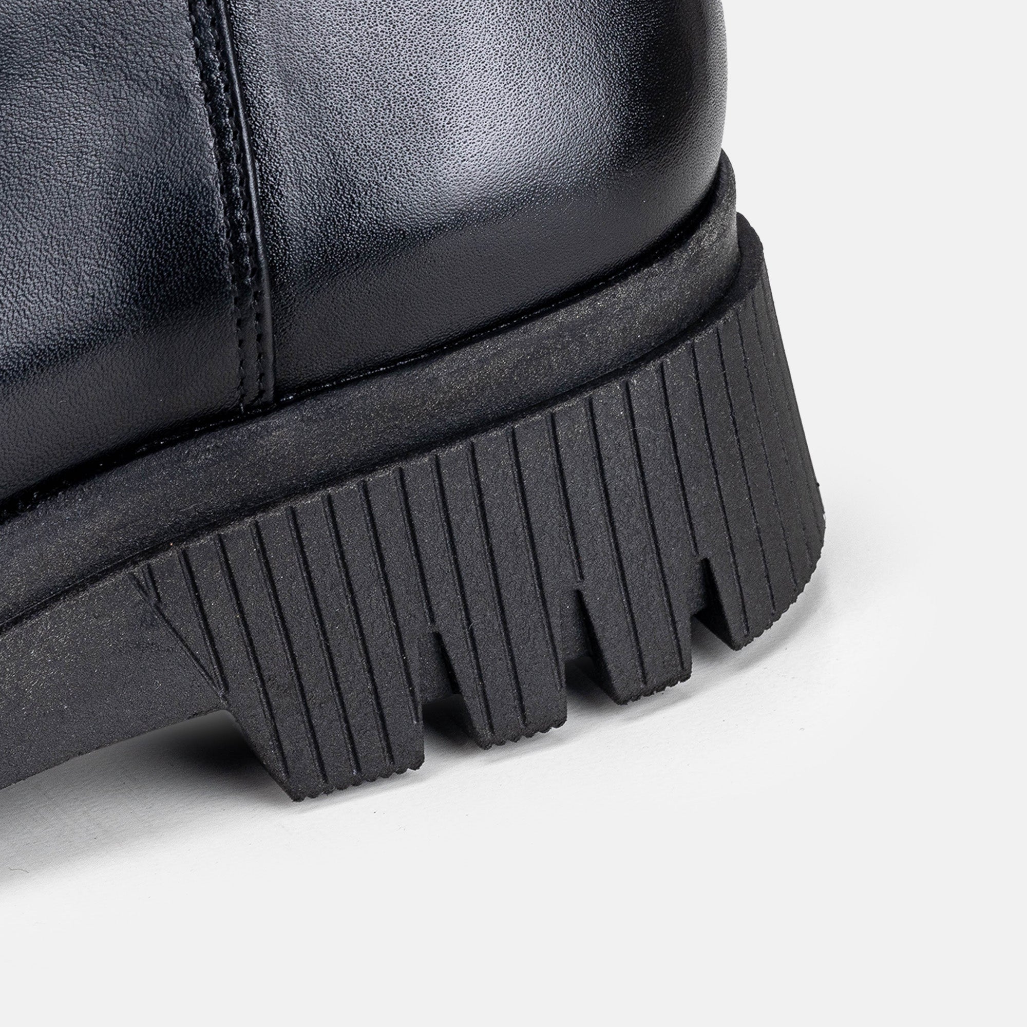 Volzak 0666 Botte genouillère en daim Noir