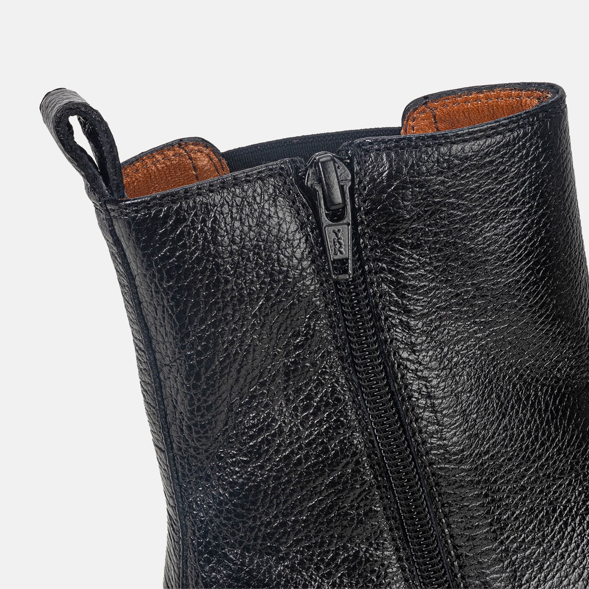 Volzak 7301 Bottine en cuir Noir Grainé