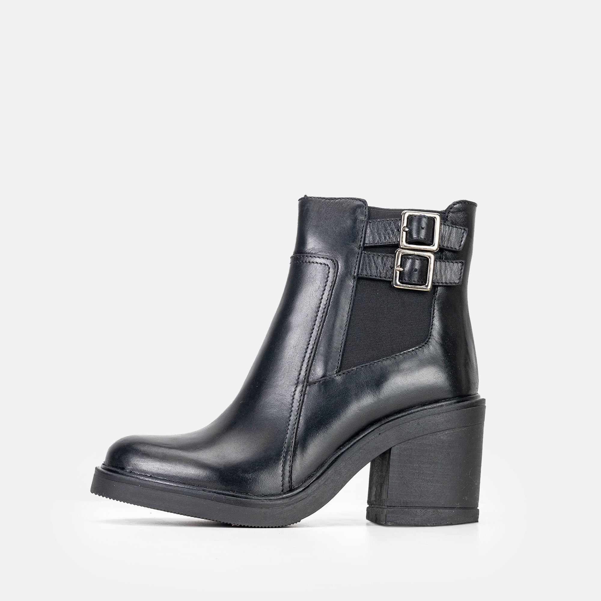 Volzak 2026 s Black Leather Ankle Boot