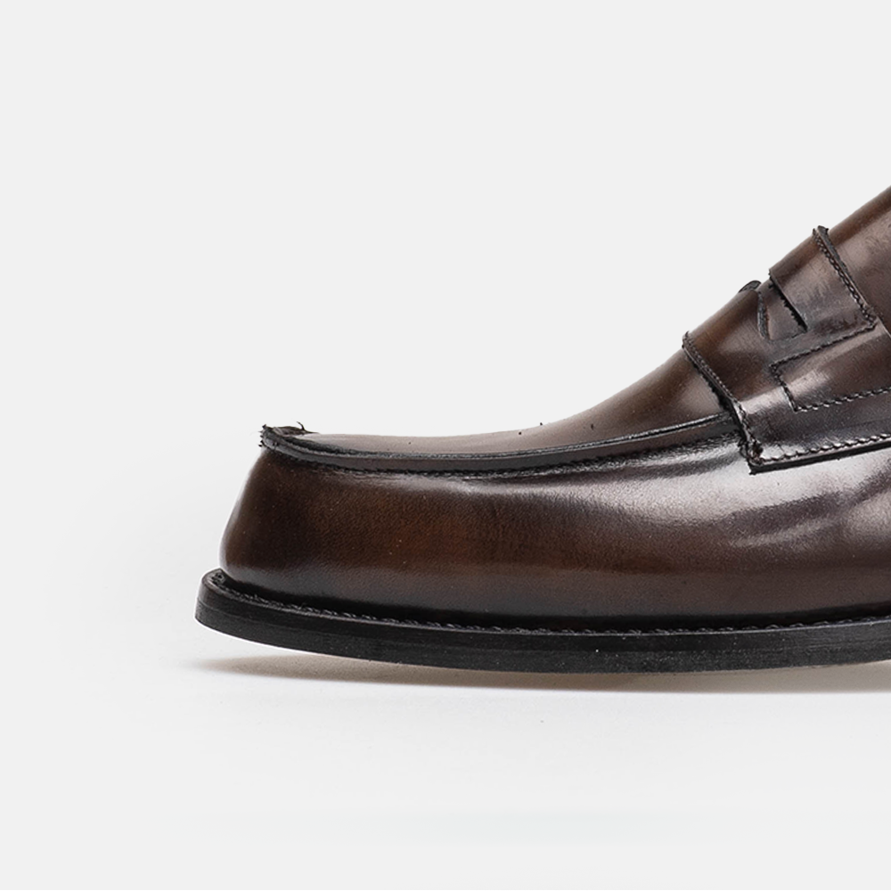 Volzak 5350 chaussure en cuir Démasquable Marron Vintage