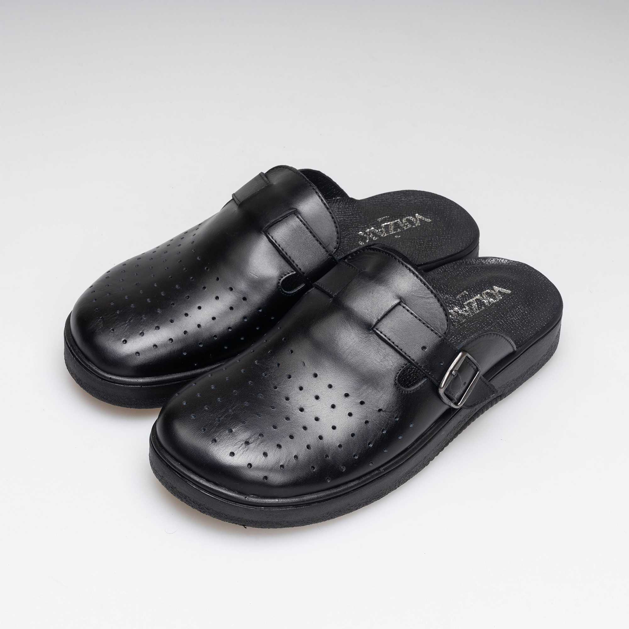 Volzak 5401 Sabot en cuir Noir