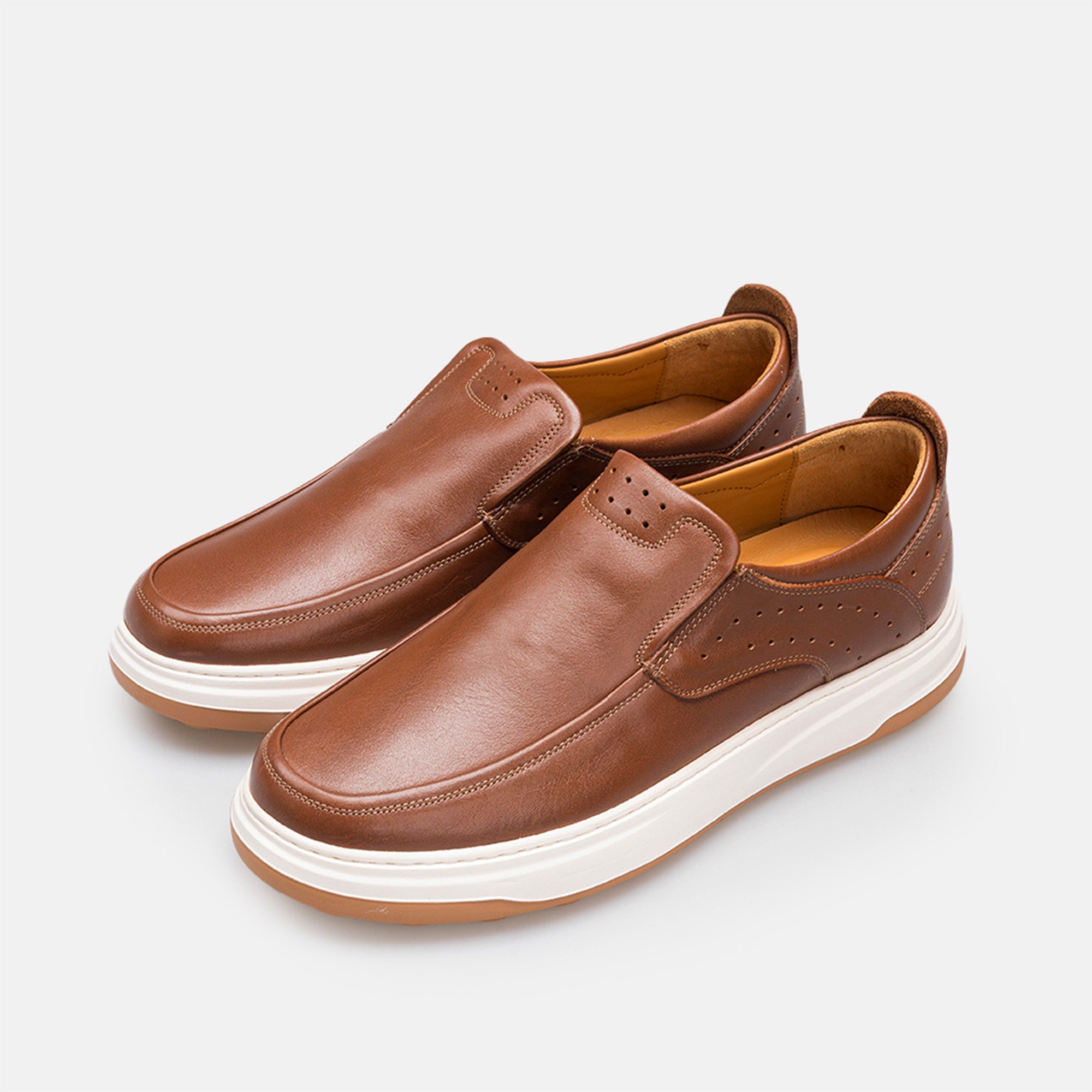 Volzak 3072 basket en cuir Camel