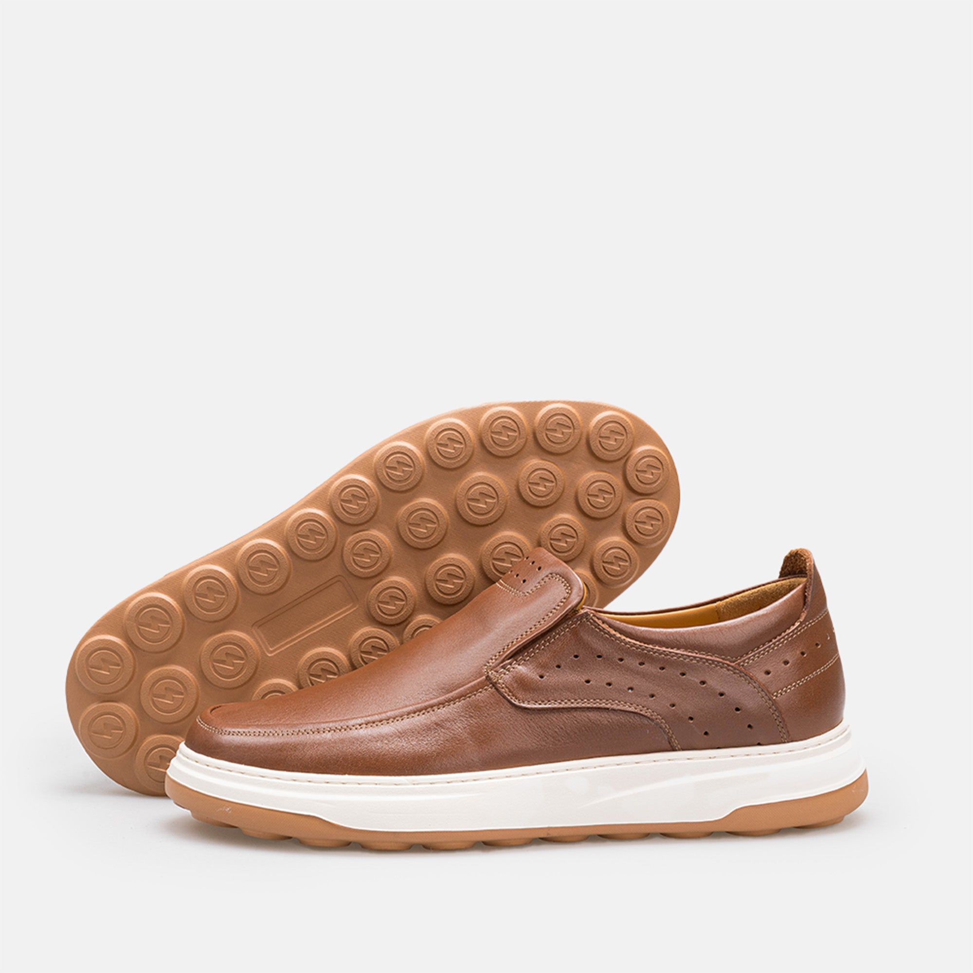 Volzak 3072 basket en cuir Camel