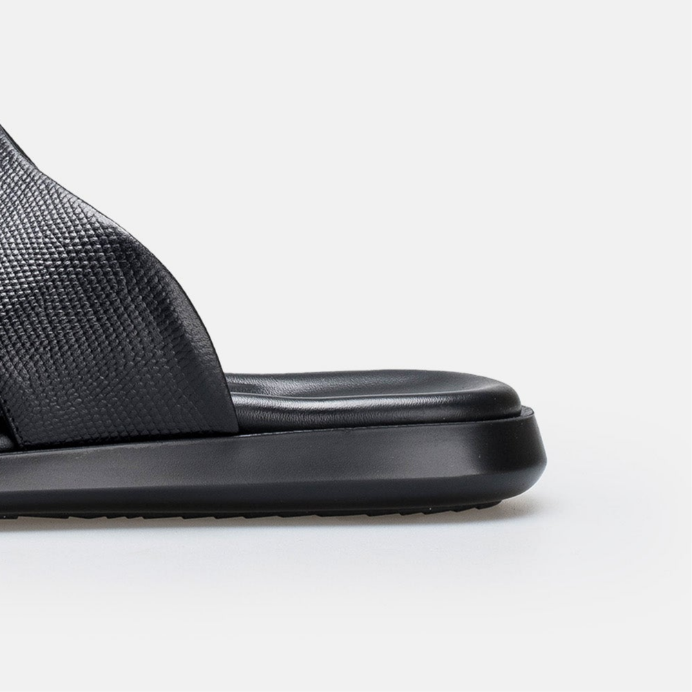 Volzak 5408 Sandale en cuir Noir