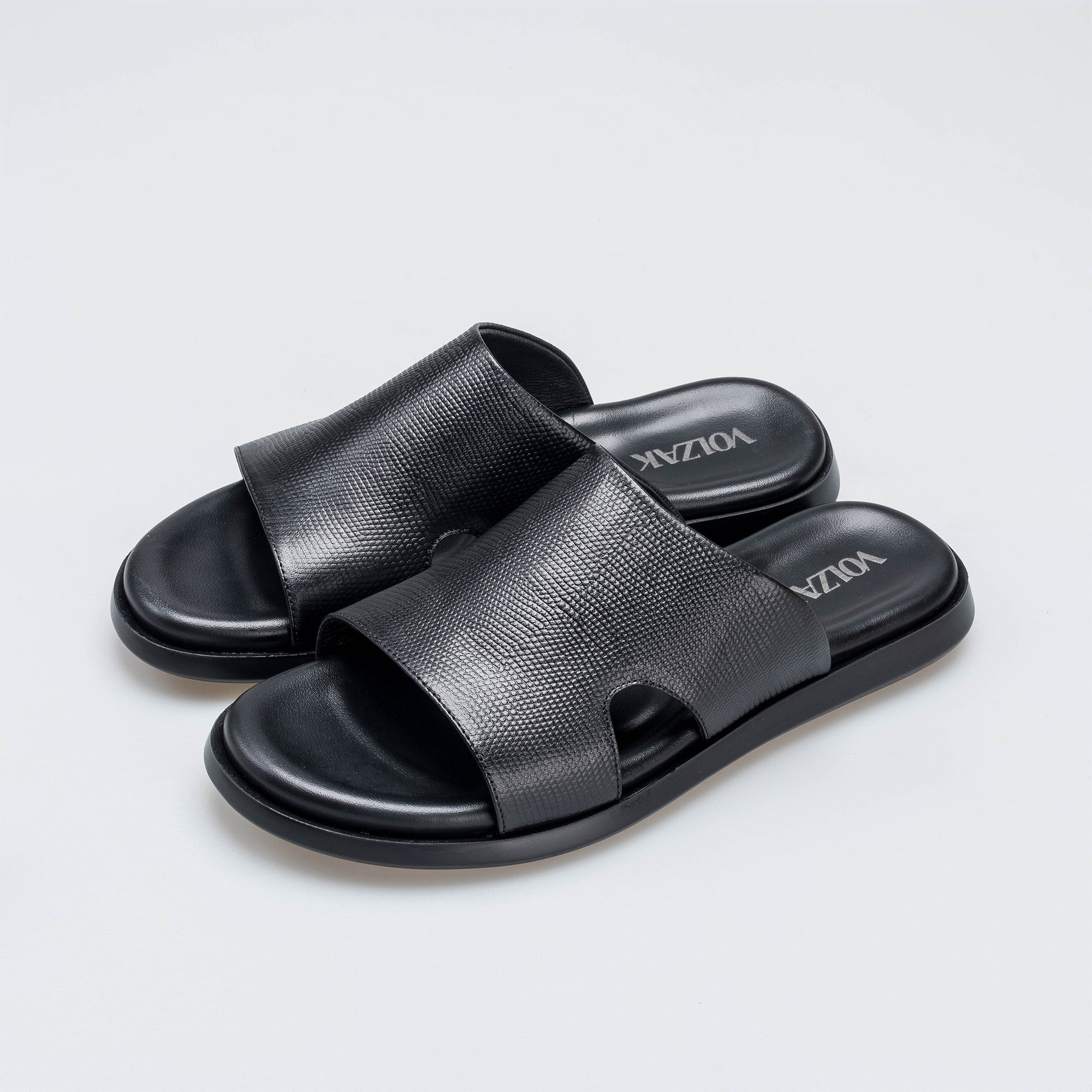 Volzak 5408 Sandale en cuir Noir